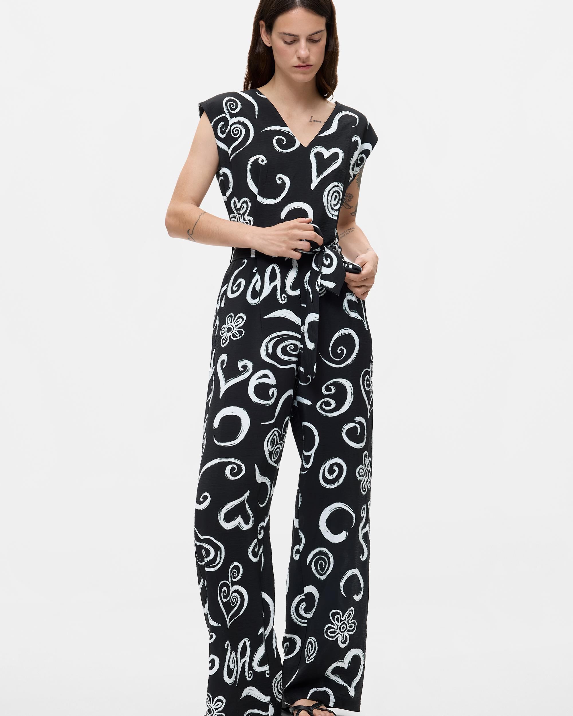 Mono de mujer estampado letras - Desigual - Negro Negro-1