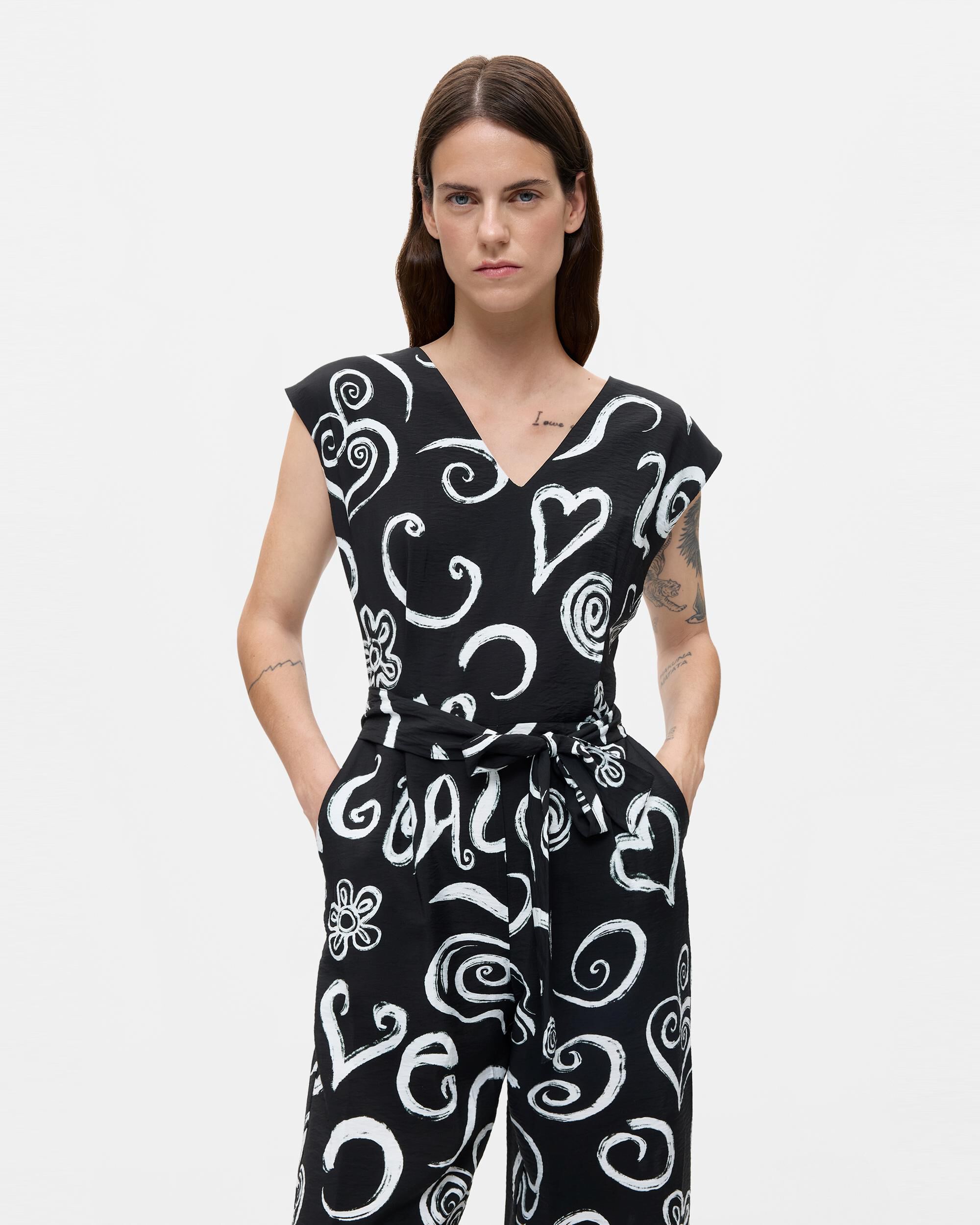 Mono de mujer estampado letras - Desigual - Negro Negro-2