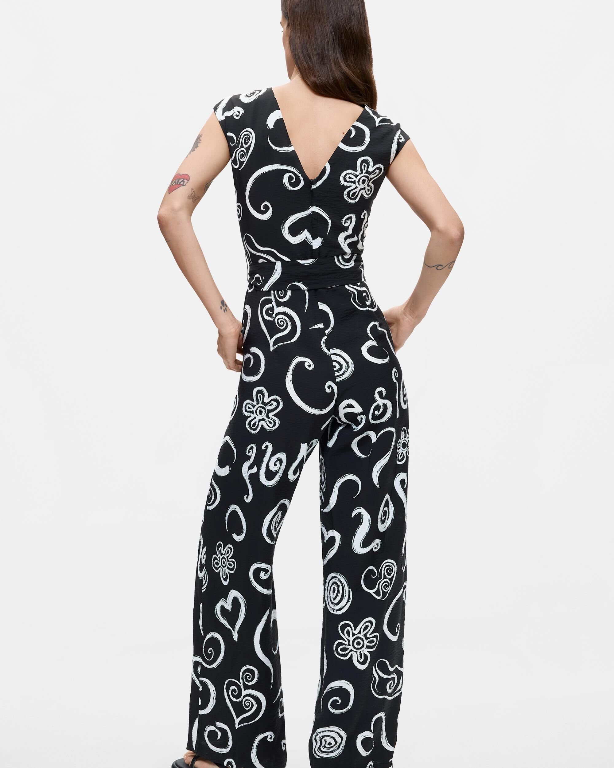 Mono de mujer estampado letras - Desigual - Negro Negro-3