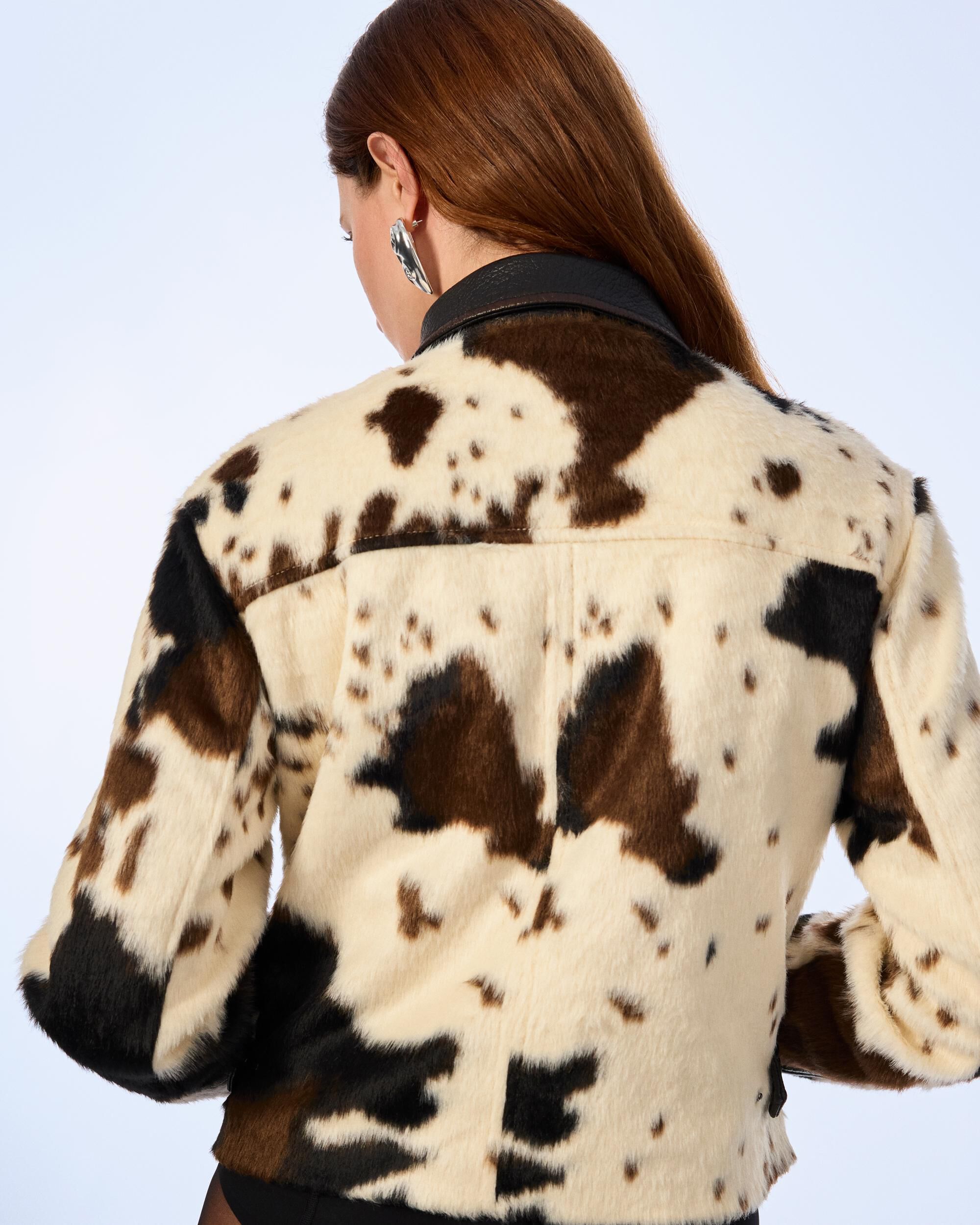 Cazadora de mujer estampado animal - Desigual - Blanco Blanco-3