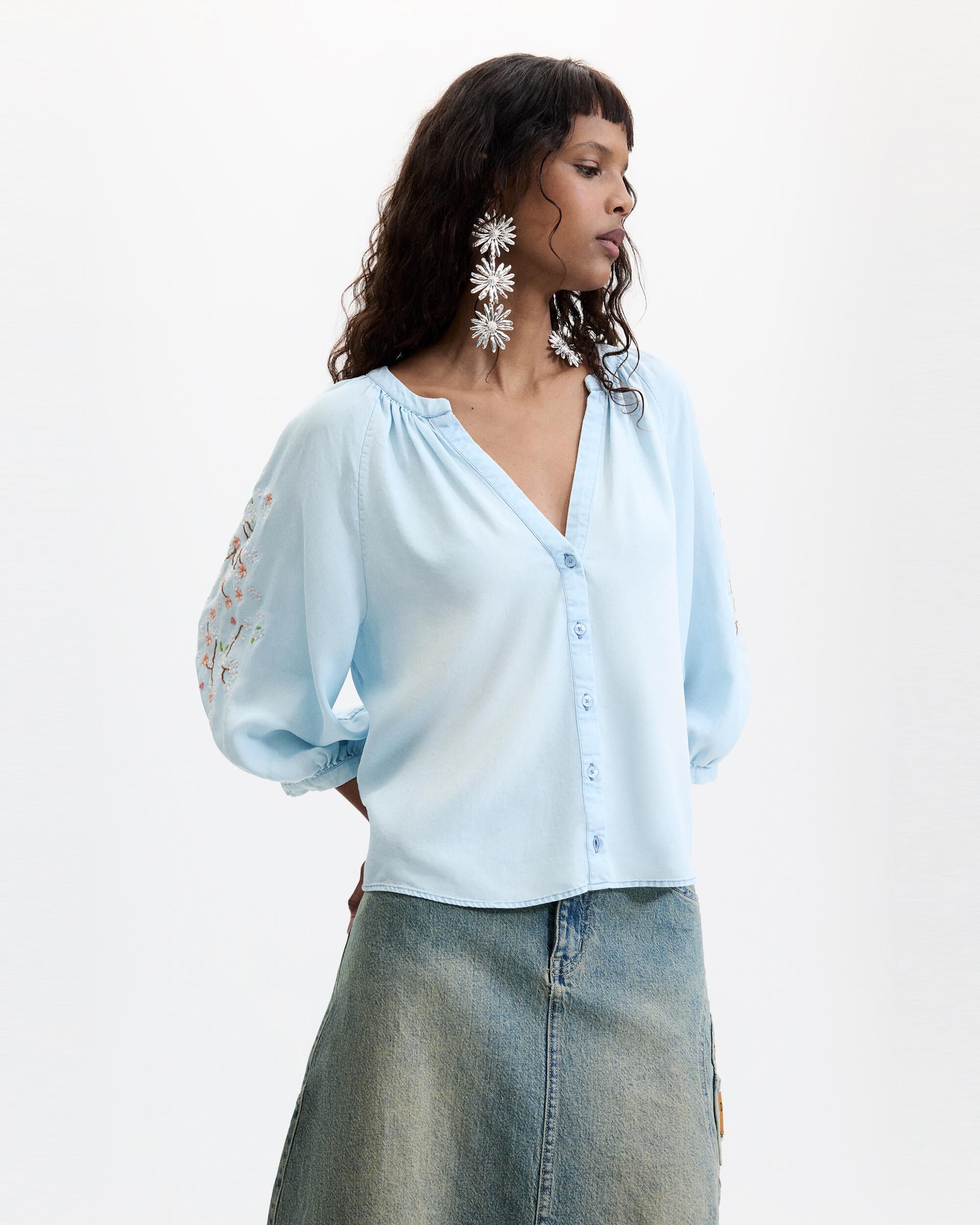 Desigual - Blusa de mujer manga larga.