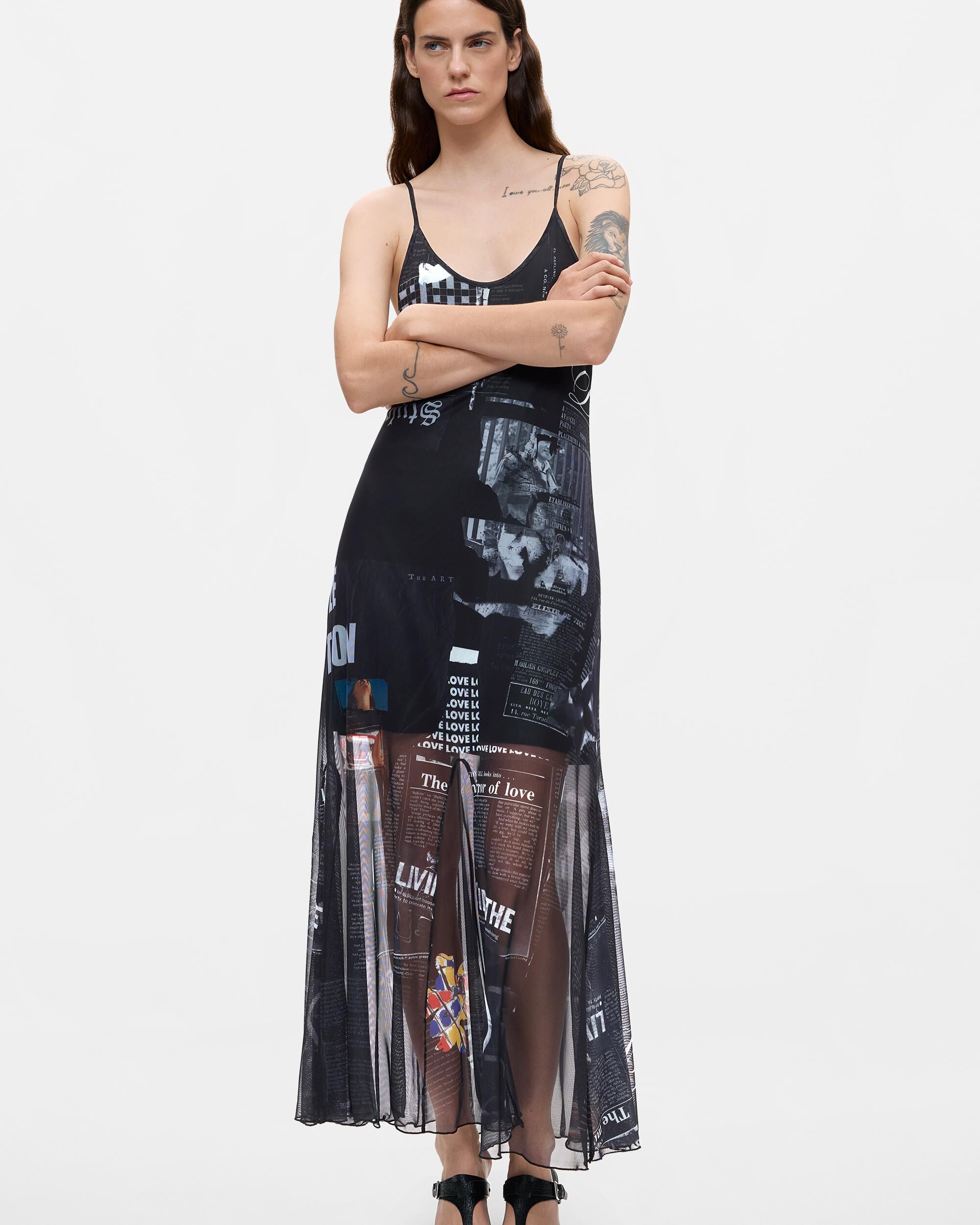 Desigual - Vestido tirantes estampado.