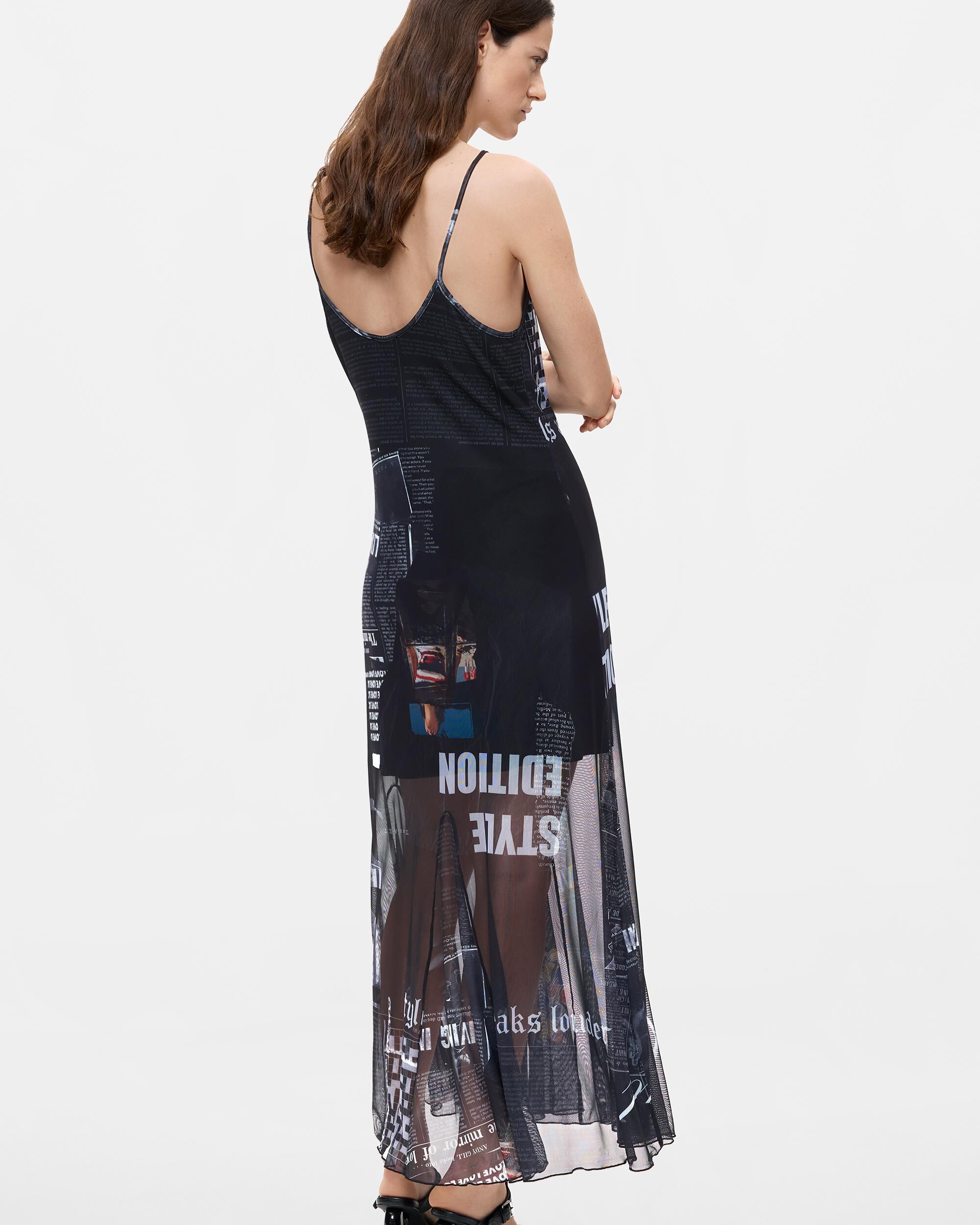 Vestido tirantes estampado - Desigual - Blanco Blanco-3