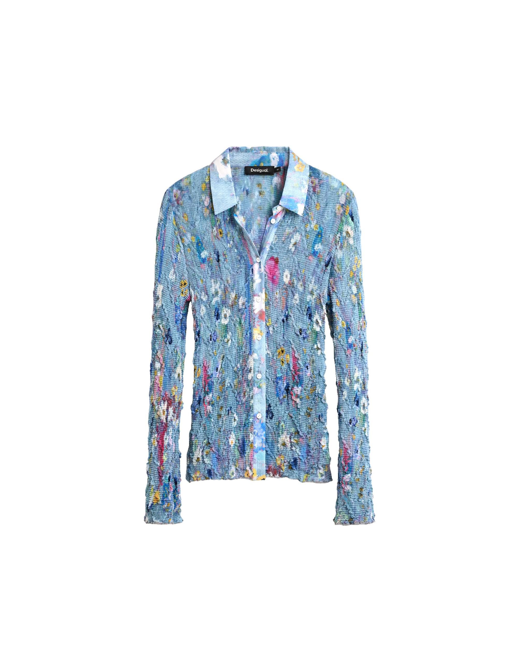 Camisa de mujer estampada floral - Desigual - Negro Negro-4