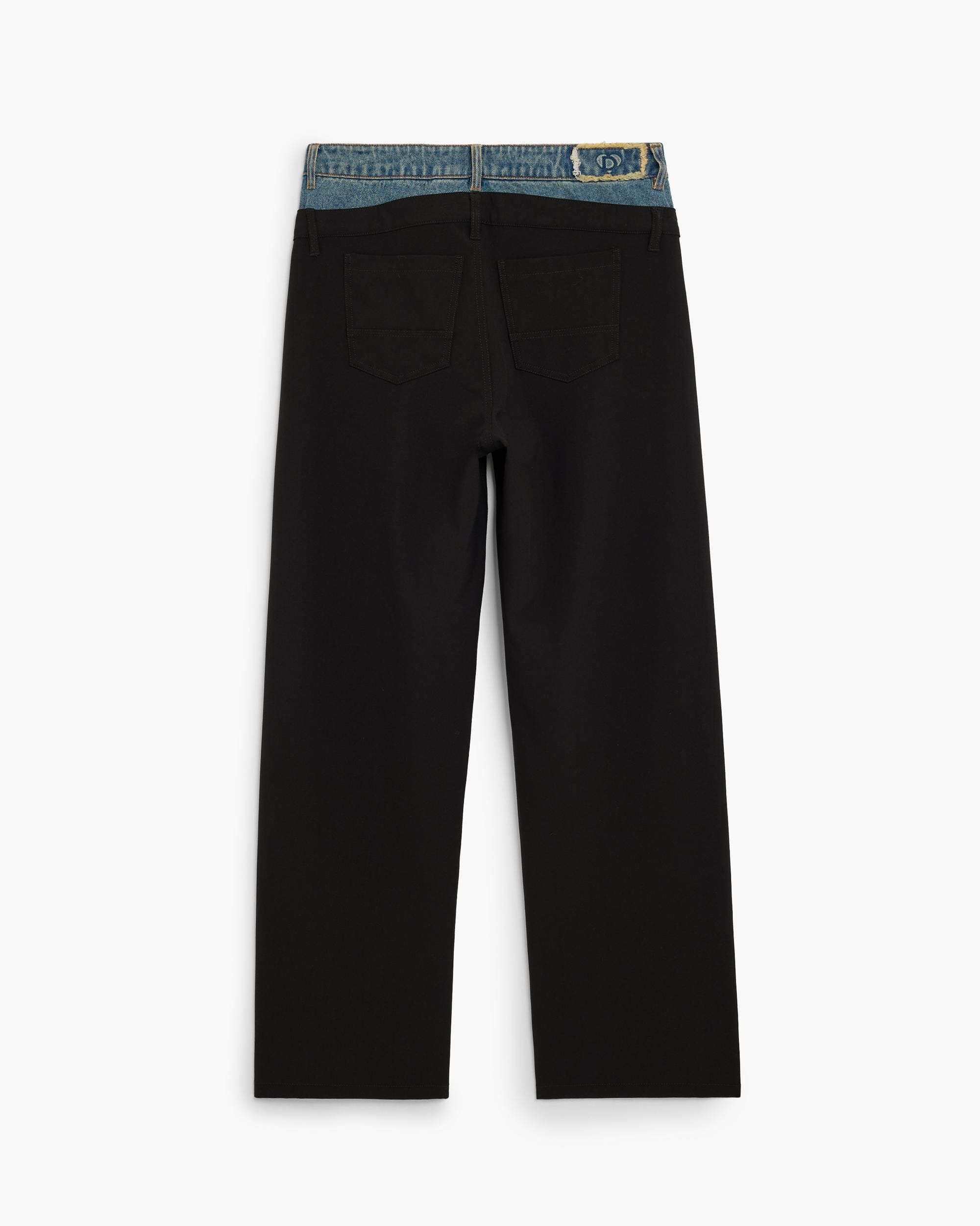 Imagen 0 de Pantalón de mujer recto 100% algodón Negro