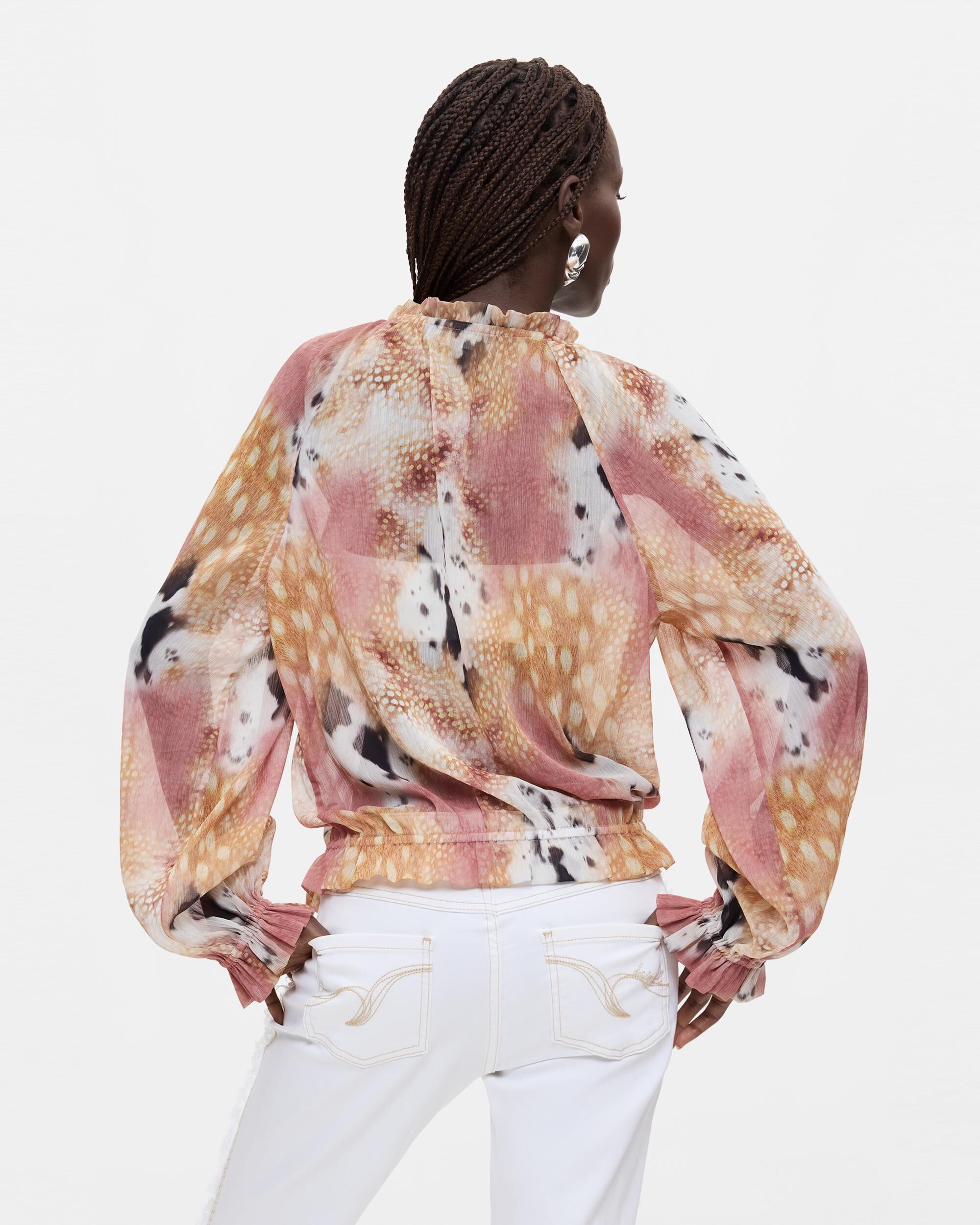 Blusa de mujer - Desigual - Blanco Blanco-2