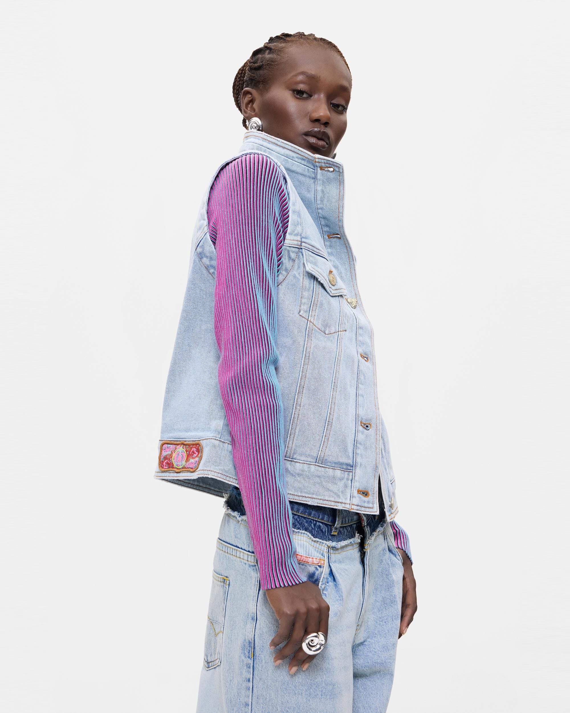 Chaqueta de mujer desmontable - Desigual - Azul Azul-3