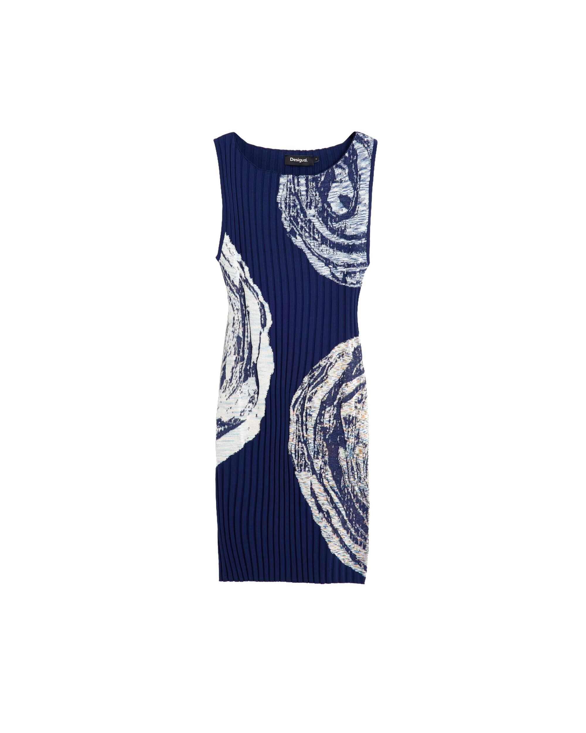 Vestidos sin mangas estampado - Desigual - Azul Azul-4