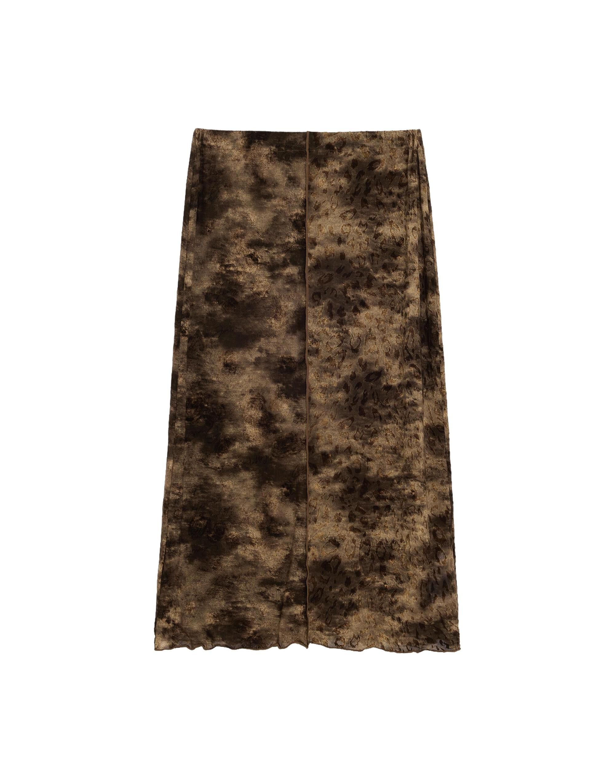Falda midi estampada - Desigual - Negro Negro-5