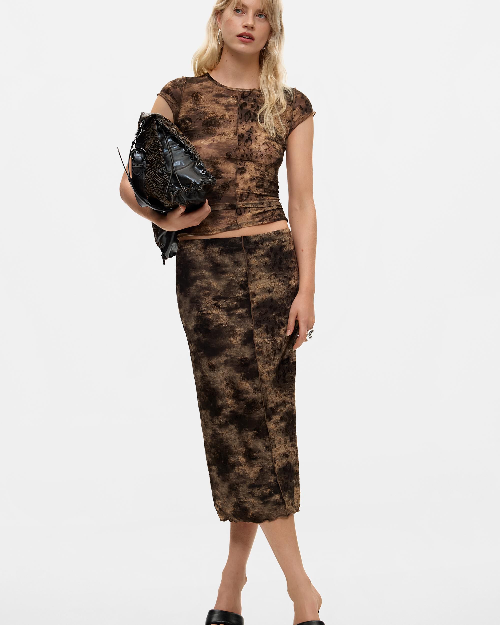 Camiseta de mujer flocada - Desigual - Negro Negro-2