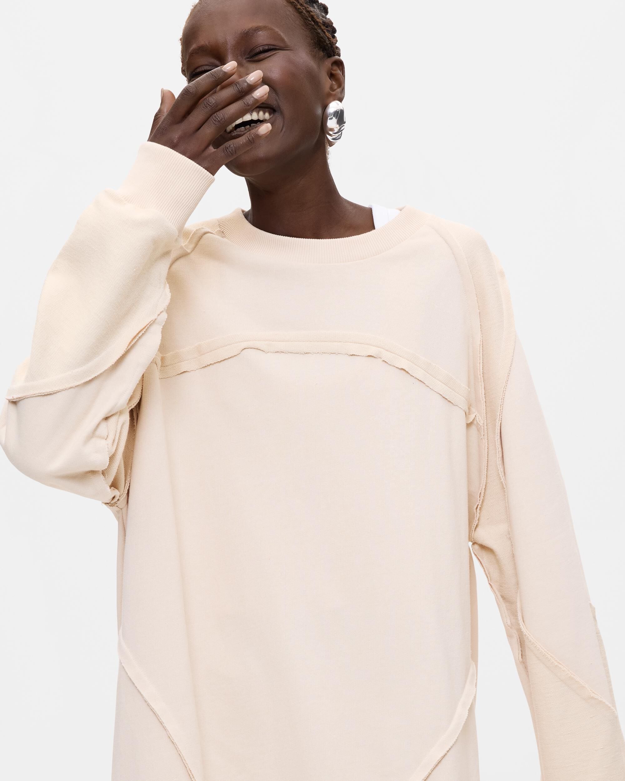 Vestido sudadera - Desigual - Blanco Blanco-1