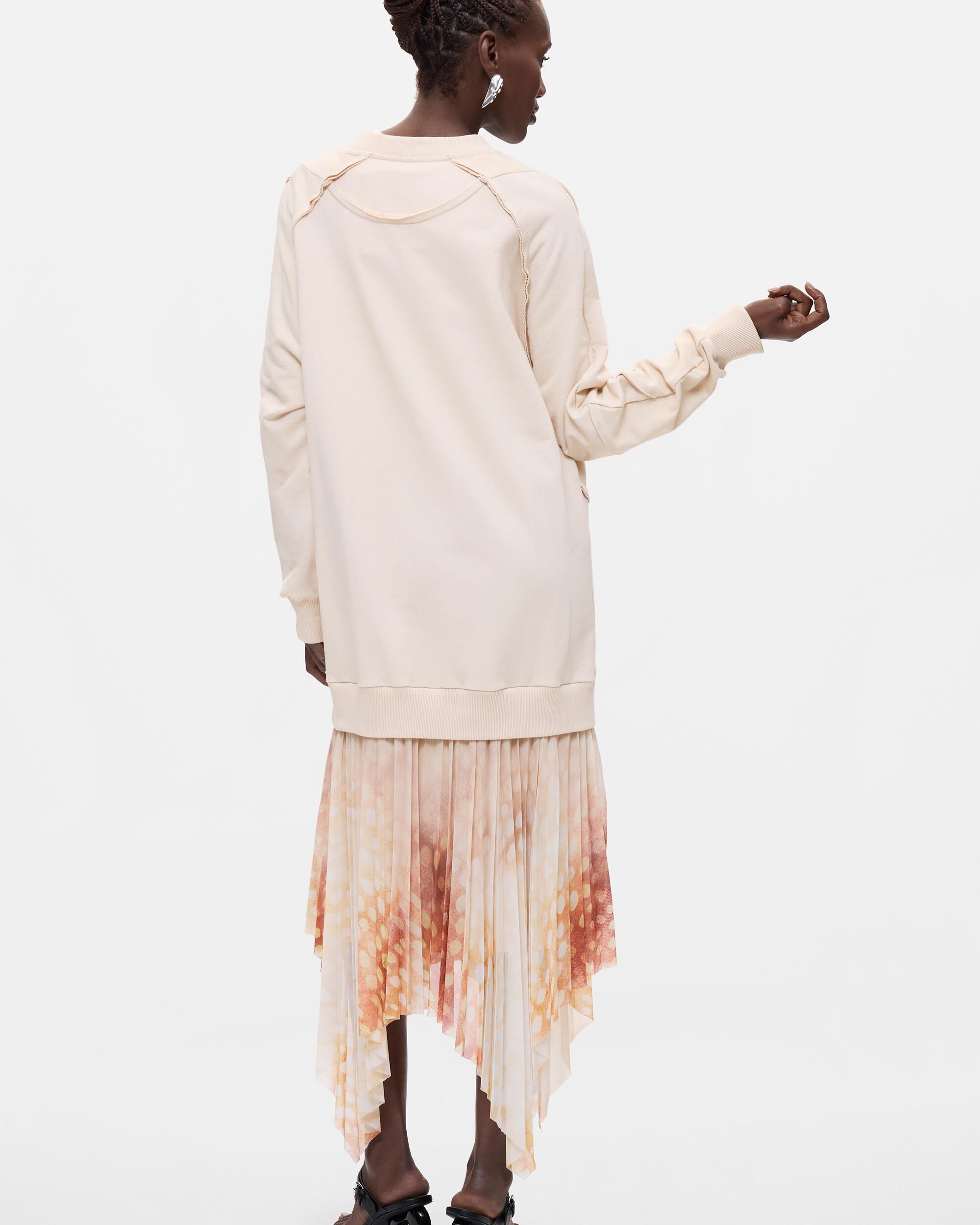 Vestido sudadera - Desigual - Blanco Blanco-2