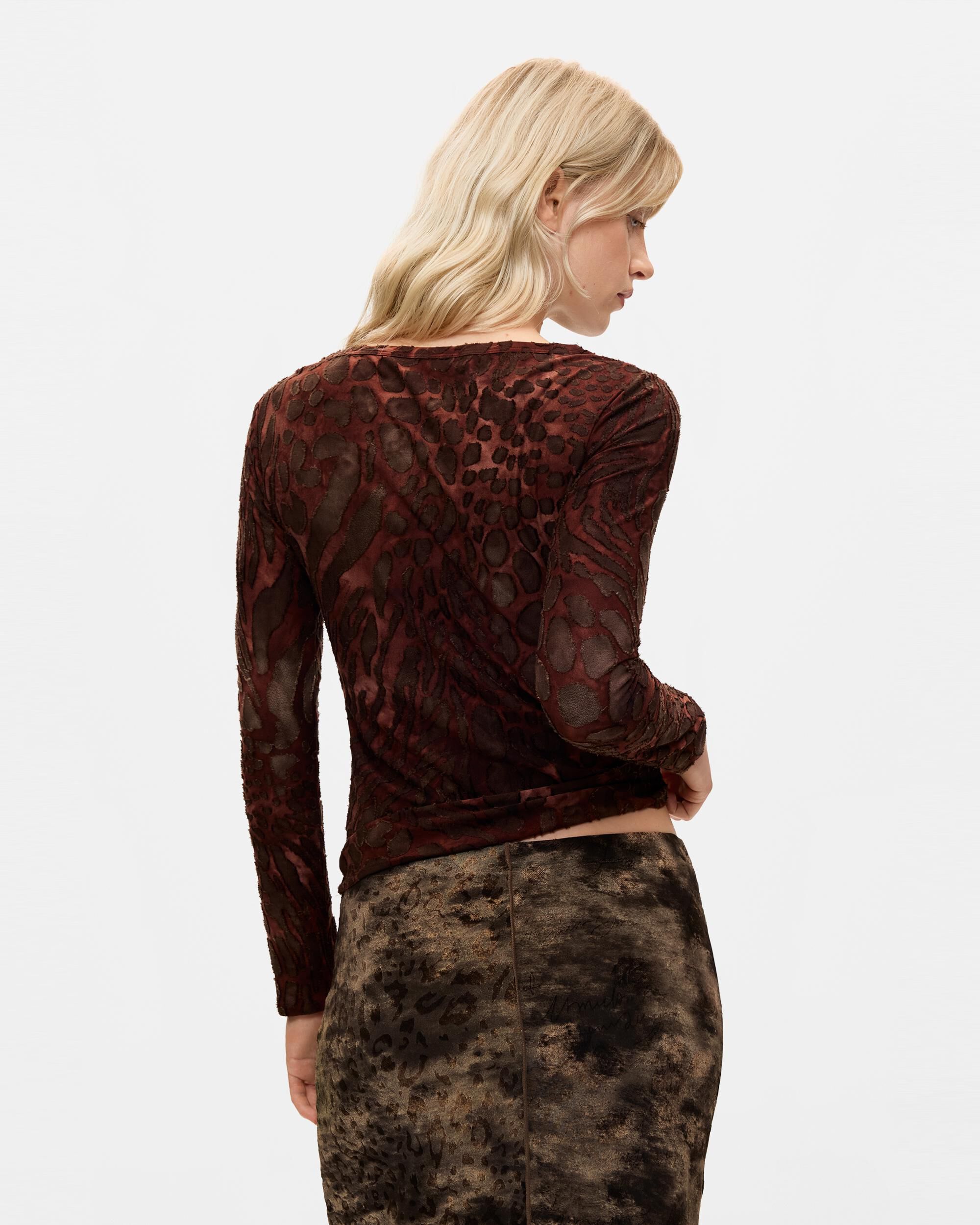 Camiseta de mujer flocada - Desigual - Negro Negro-3