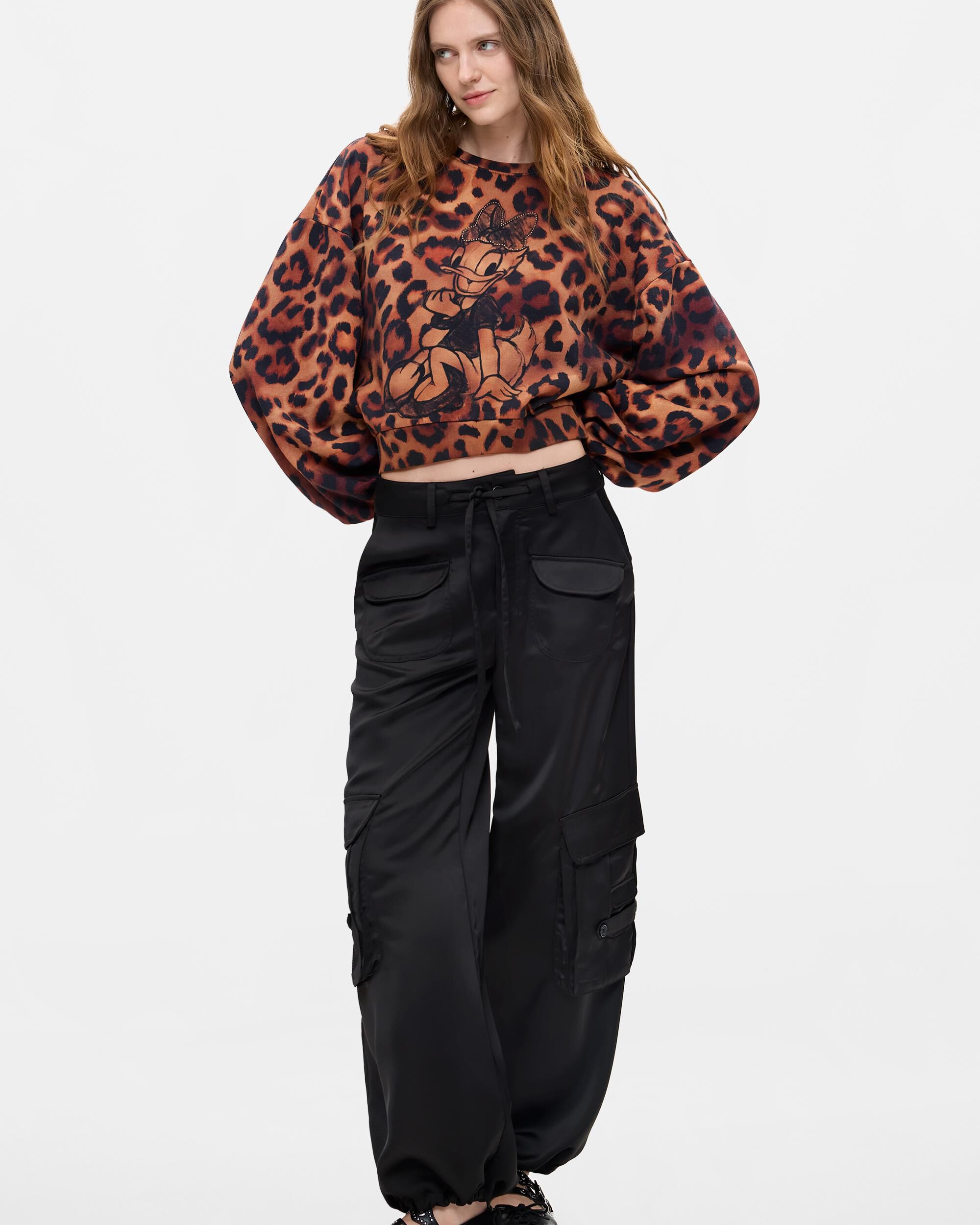 Sudadera de mujer disney™ estampada - Desigual - Marrón Marrón-2