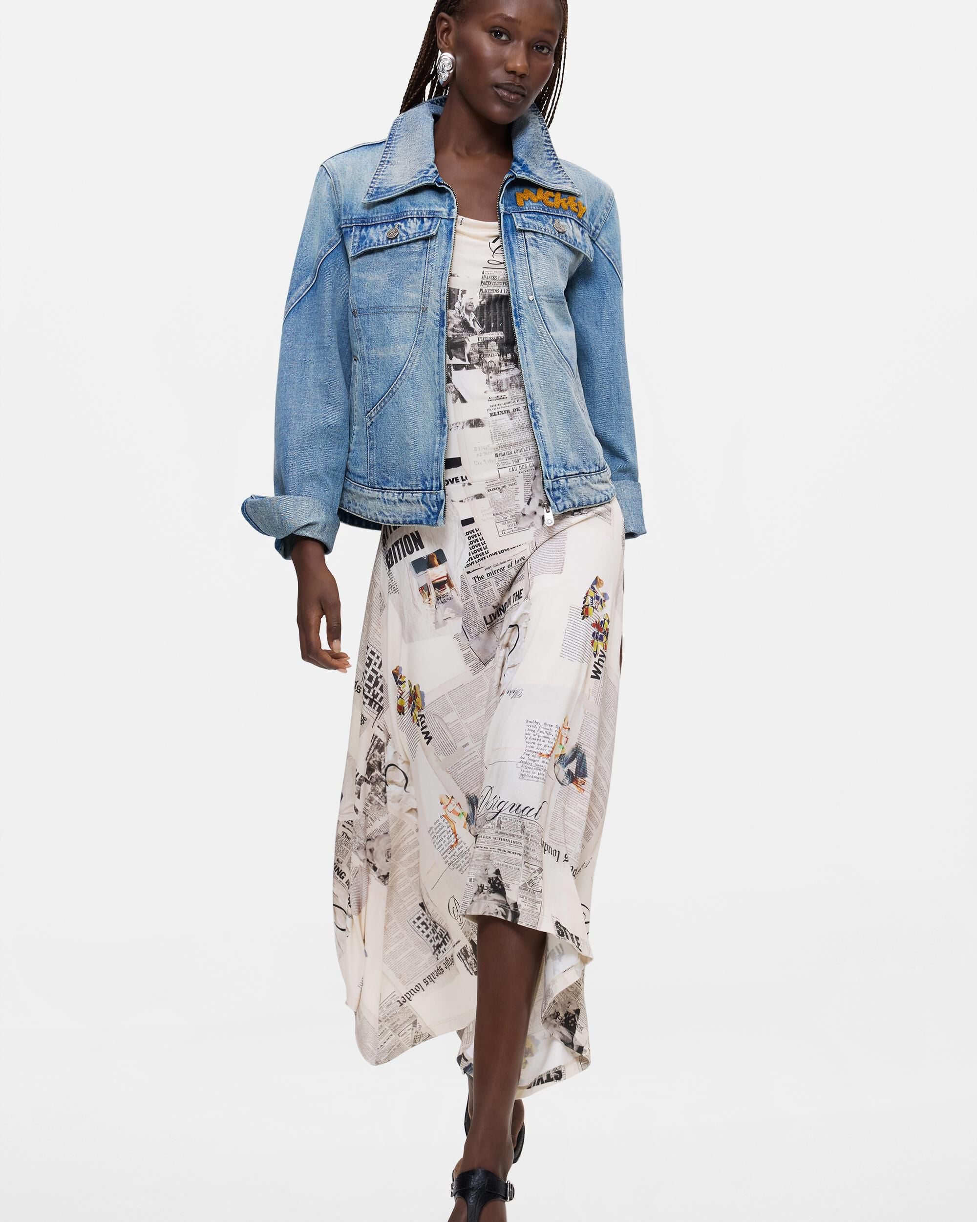 Chaqueta de mujer disney™ estampada - Desigual - Azul Azul-1