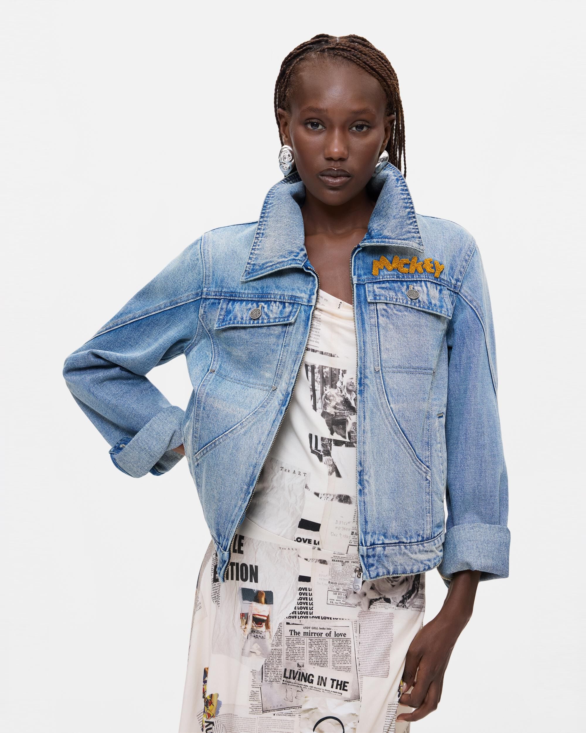 Chaqueta de mujer disney™ estampada - Desigual - Azul Azul-2
