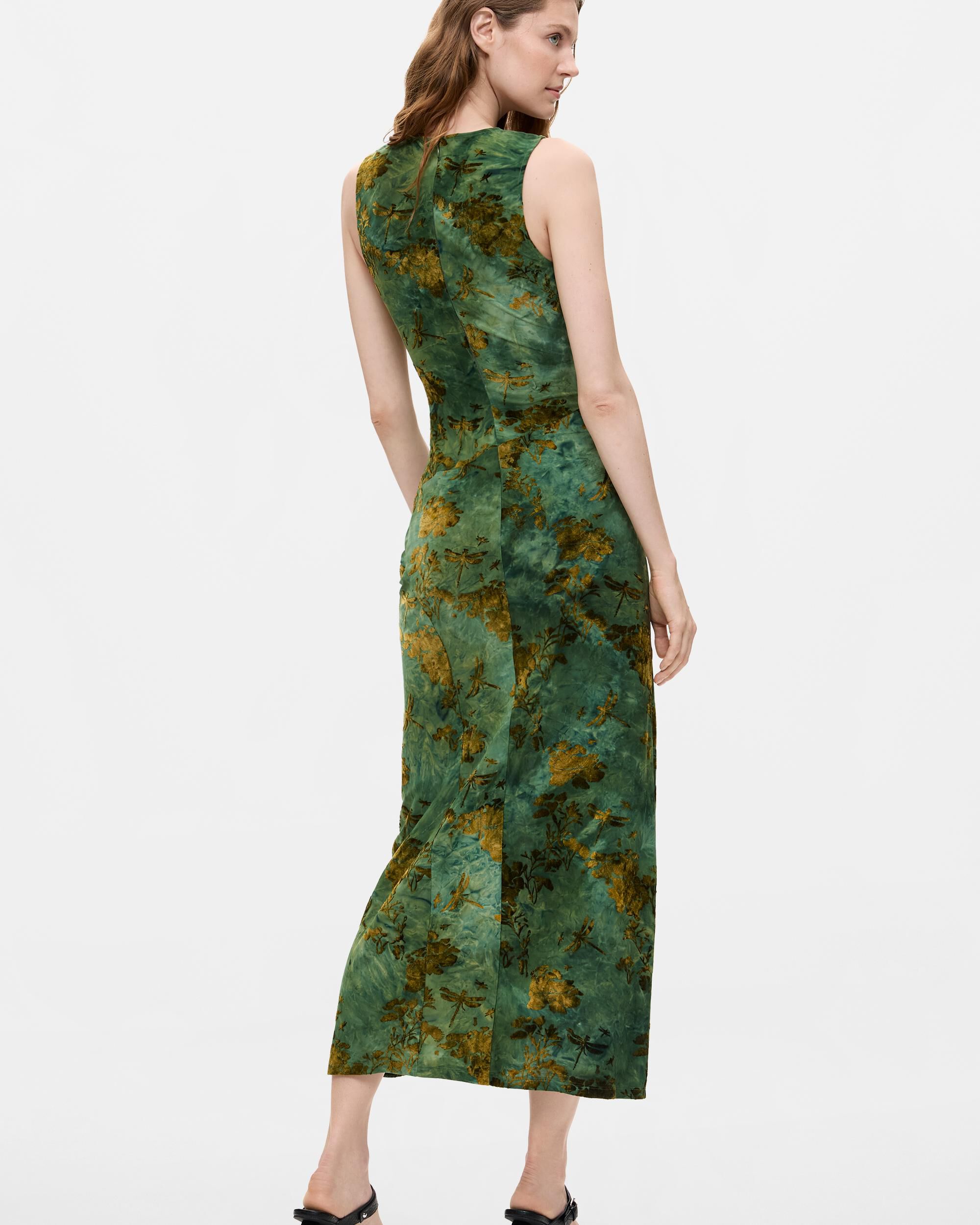 Vestido flocado midi - Desigual - Verde Verde-3