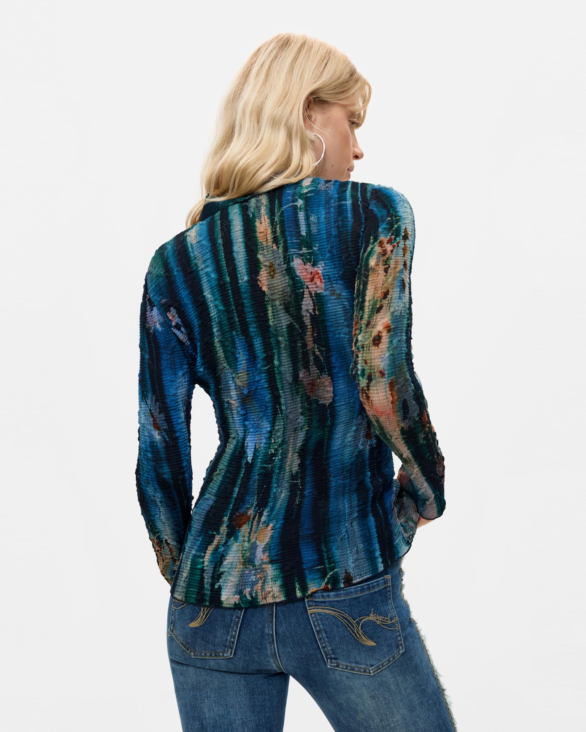 Camisa de mujer estampada - Desigual - Verde Verde-3