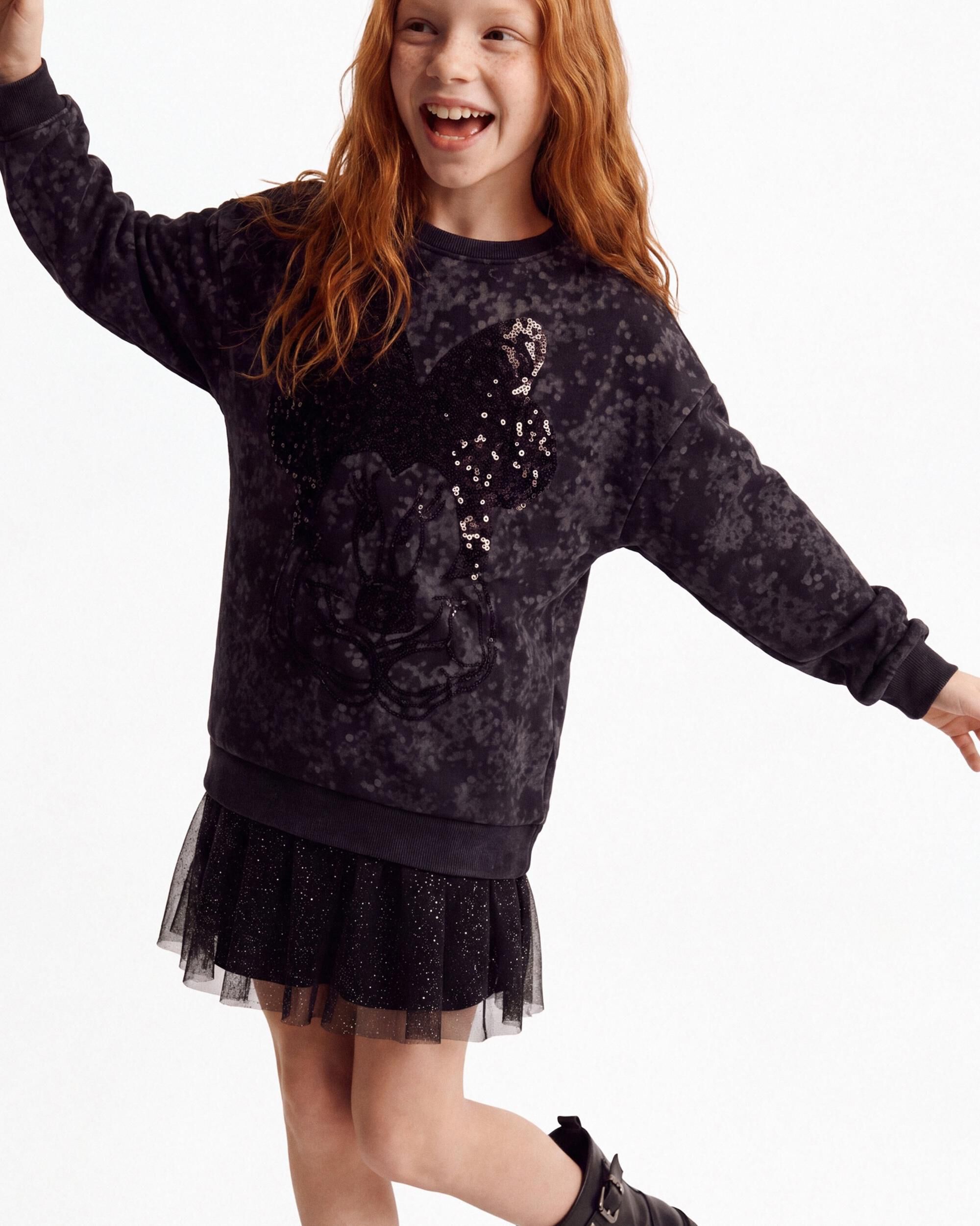 Imagen 2 de Vestido de niña manga larga algodón disney™ - Desigual - Negro Negro