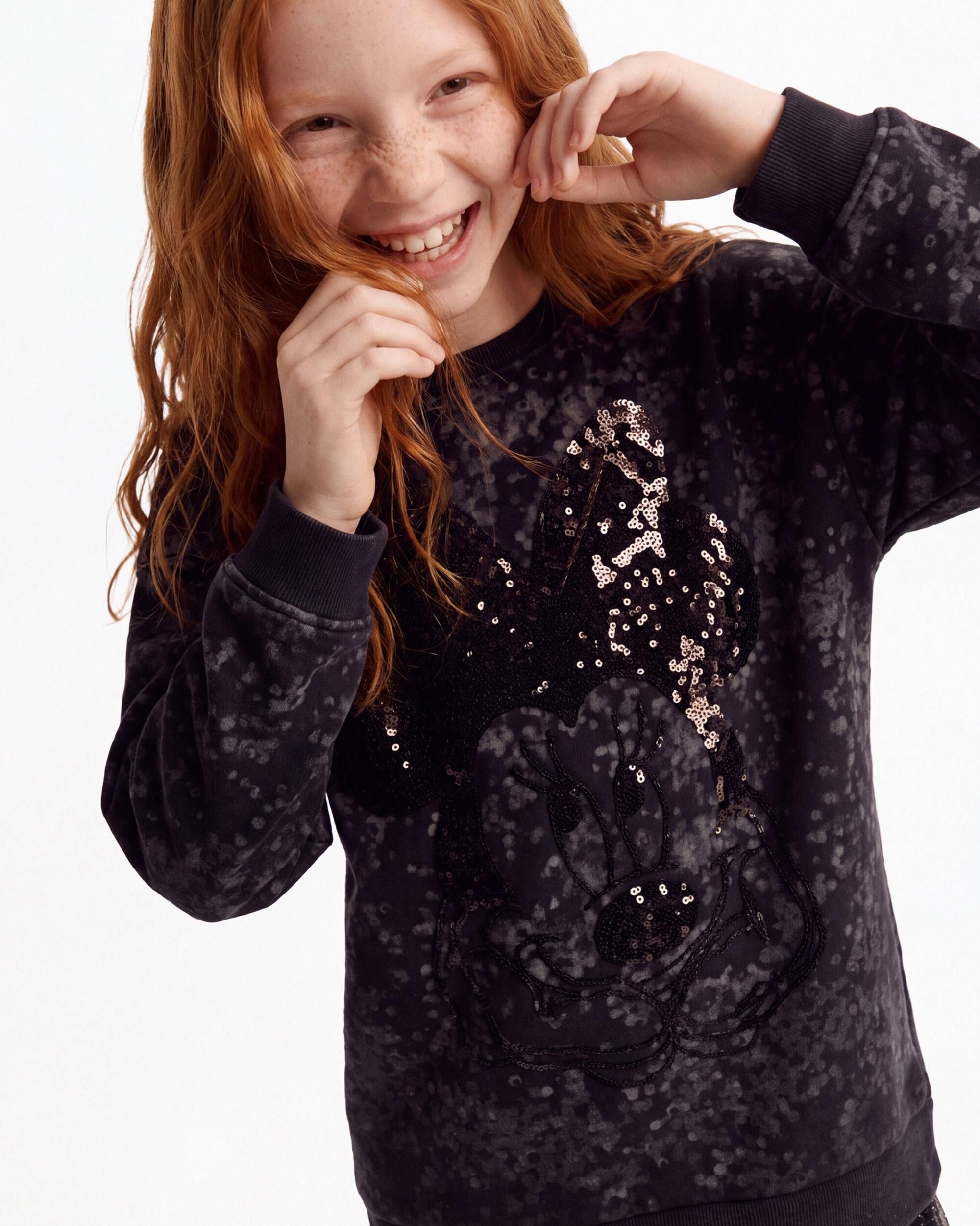 Imagen 3 de Vestido de niña manga larga algodón disney™ - Desigual - Negro Negro