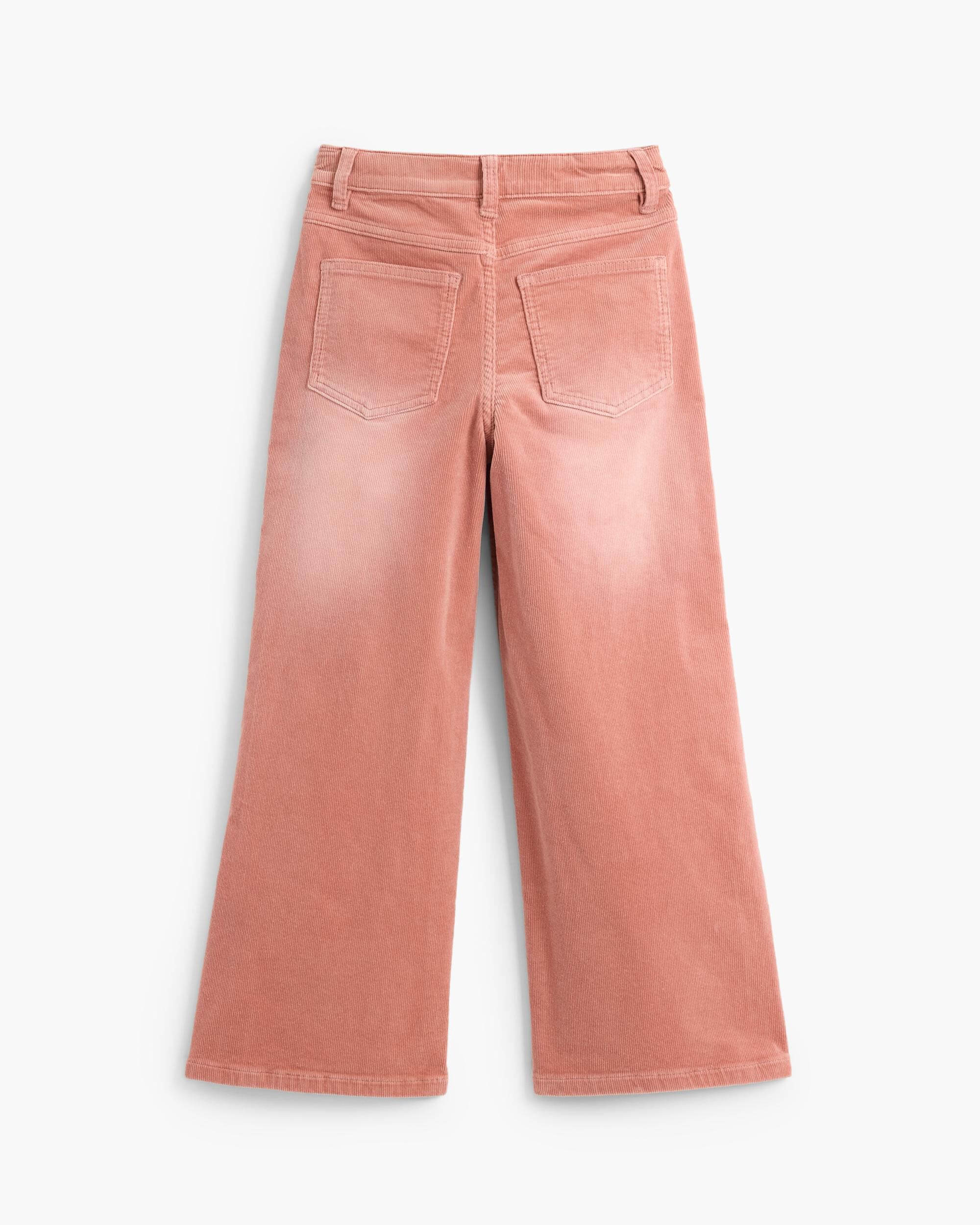 Imagen 5 de Pantalón de niña largo denim elástico - Desigual - Rosa Rosa