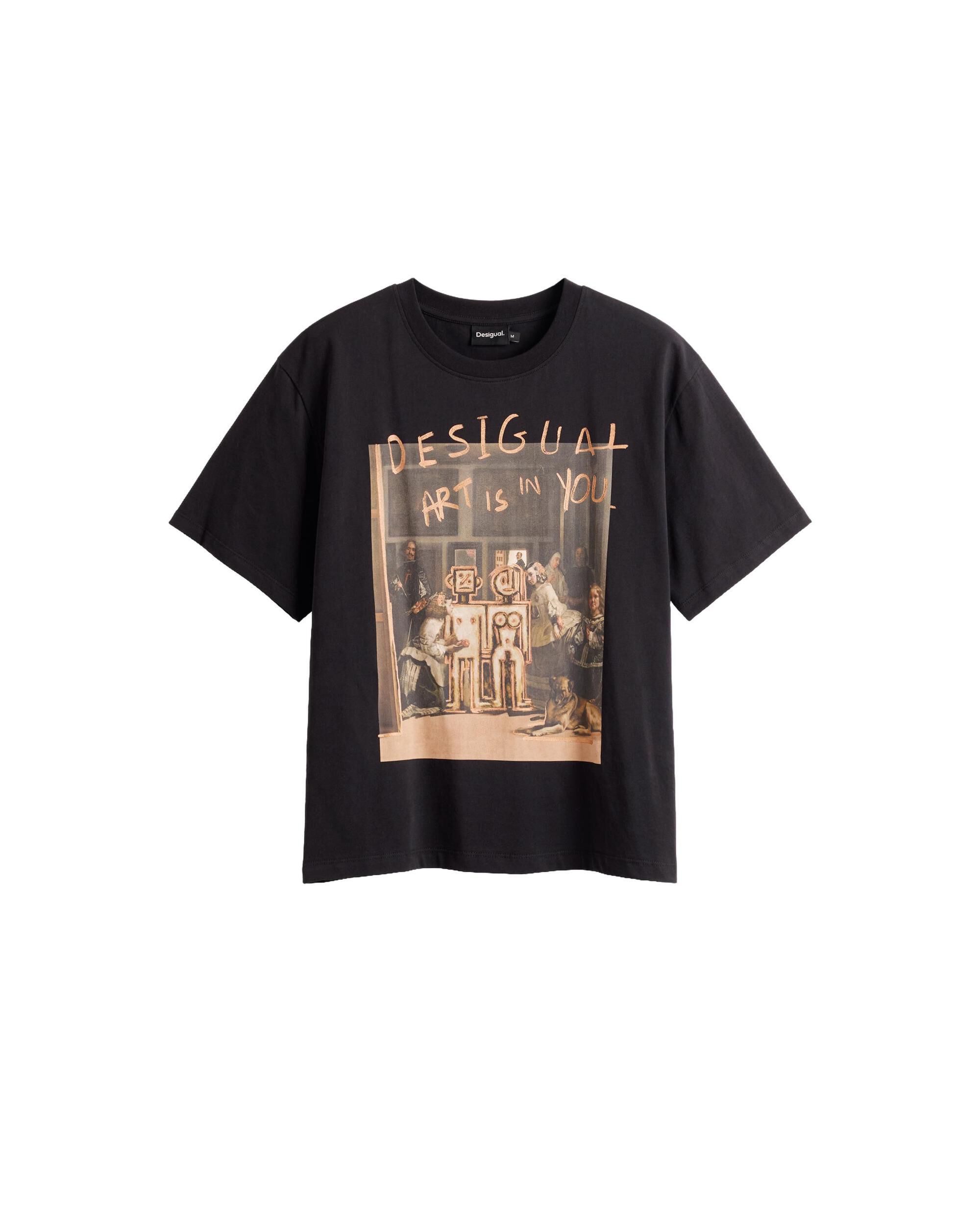 Camiseta de mujer estampada - Desigual - Negro Negro-4