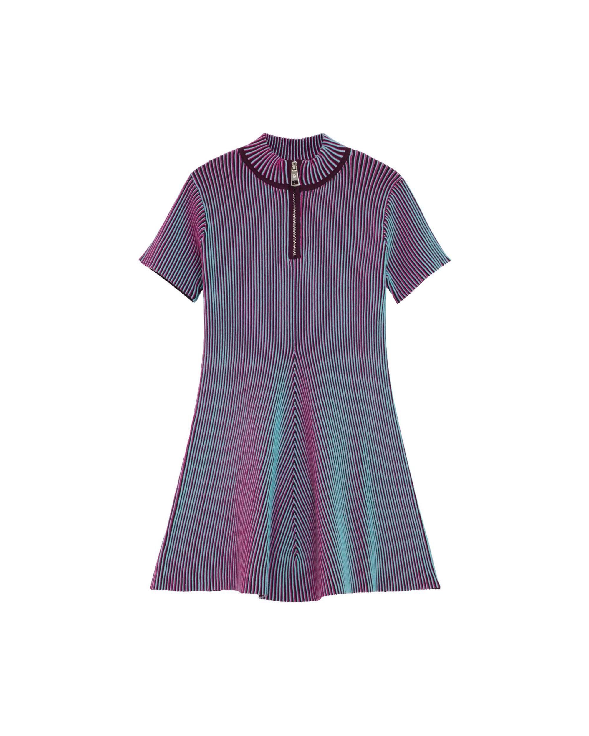 Imagen 0 de Vestido de niña cuello alto Rojo