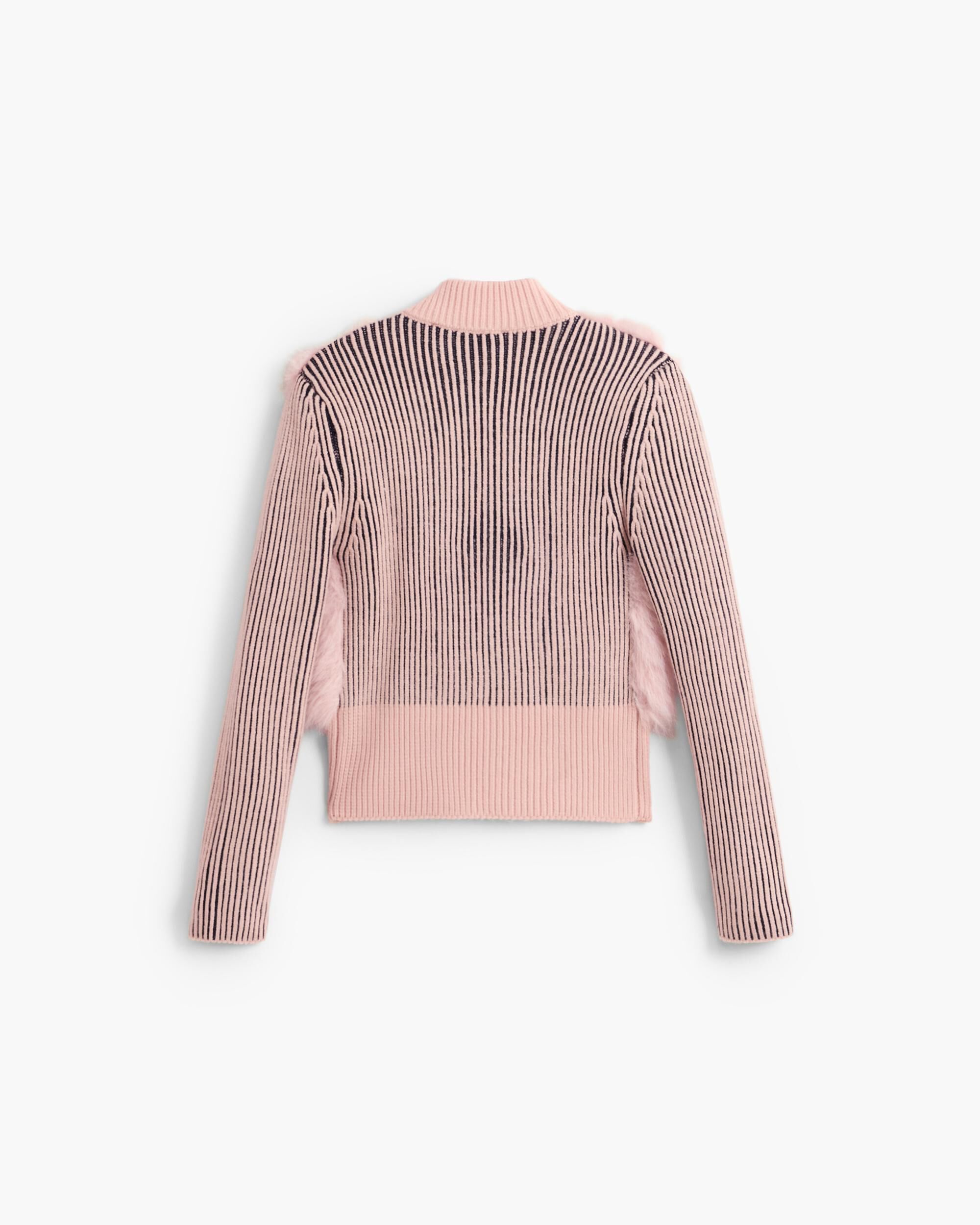 Jersey de niña efecto piel texturizado - Desigual - Rosa Rosa-5