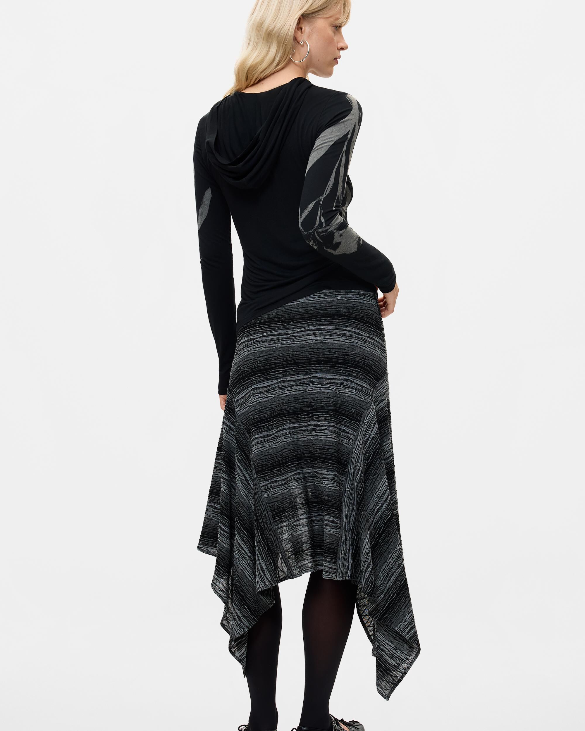 Sudadera de mujer cremallera estampada - Desigual - Negro Negro-3