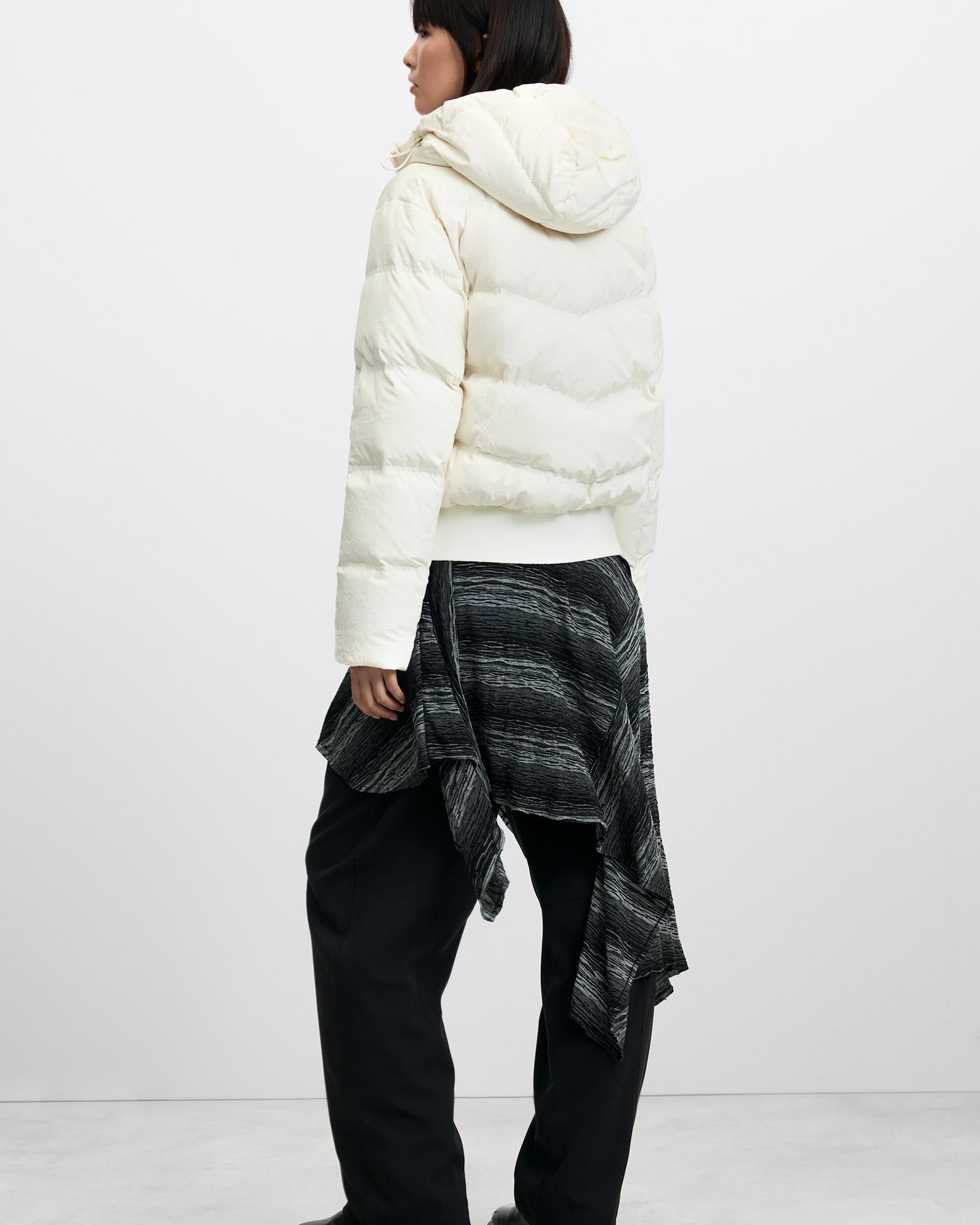 Imagen 3 de Chaqueta de mujer corta acolchada regular - Desigual - Blanco Blanco