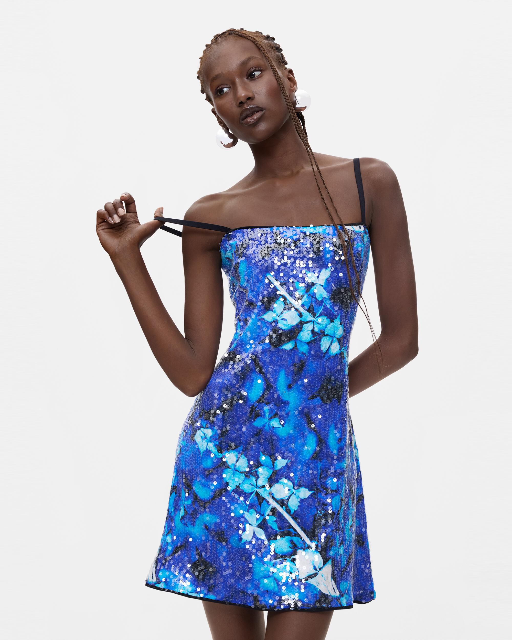 Vestido tirantes estampado - Desigual - Azul Azul-2