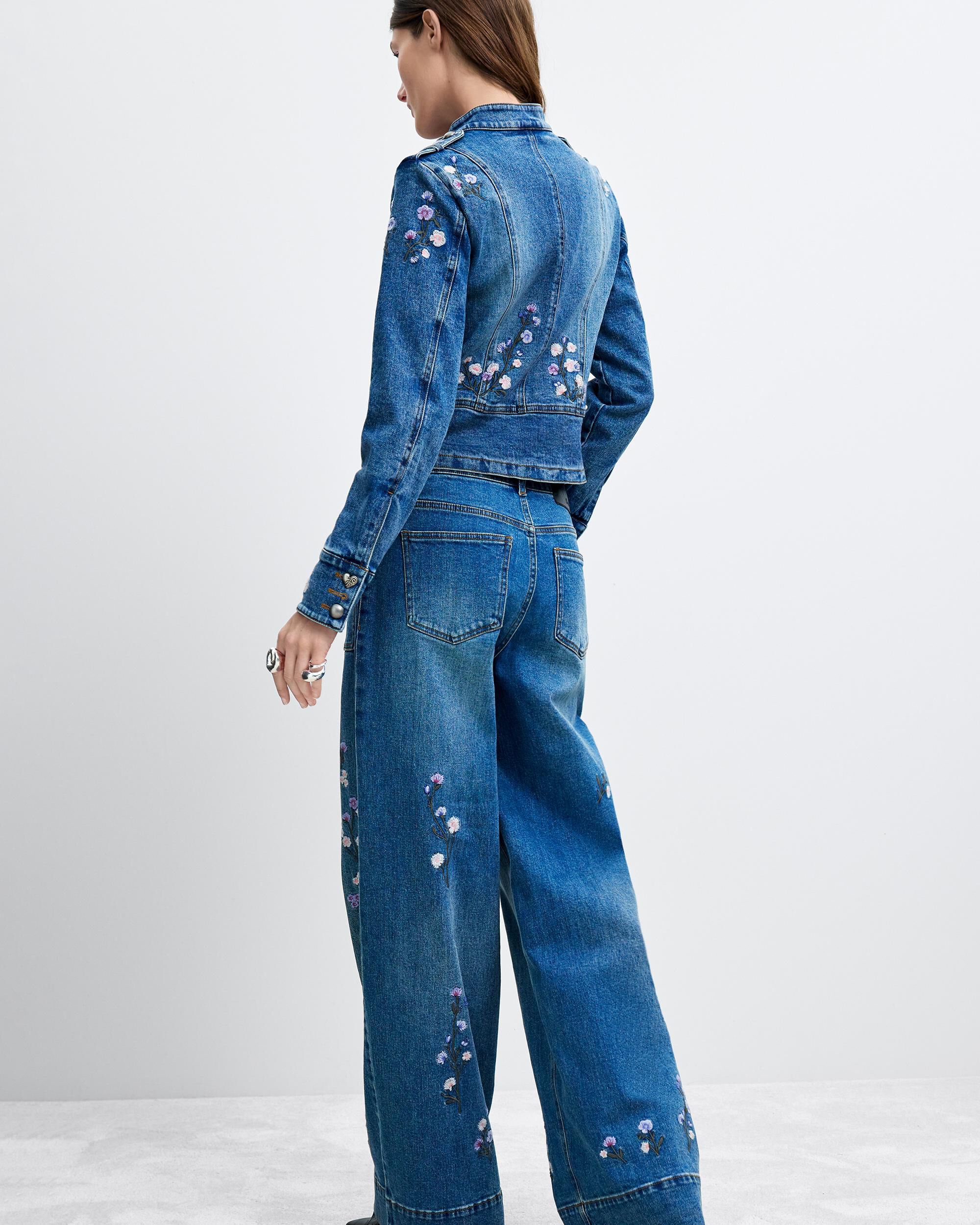 Pantalón de mujer vaquero recto m c lacroix - Desigual - Azul Azul-2