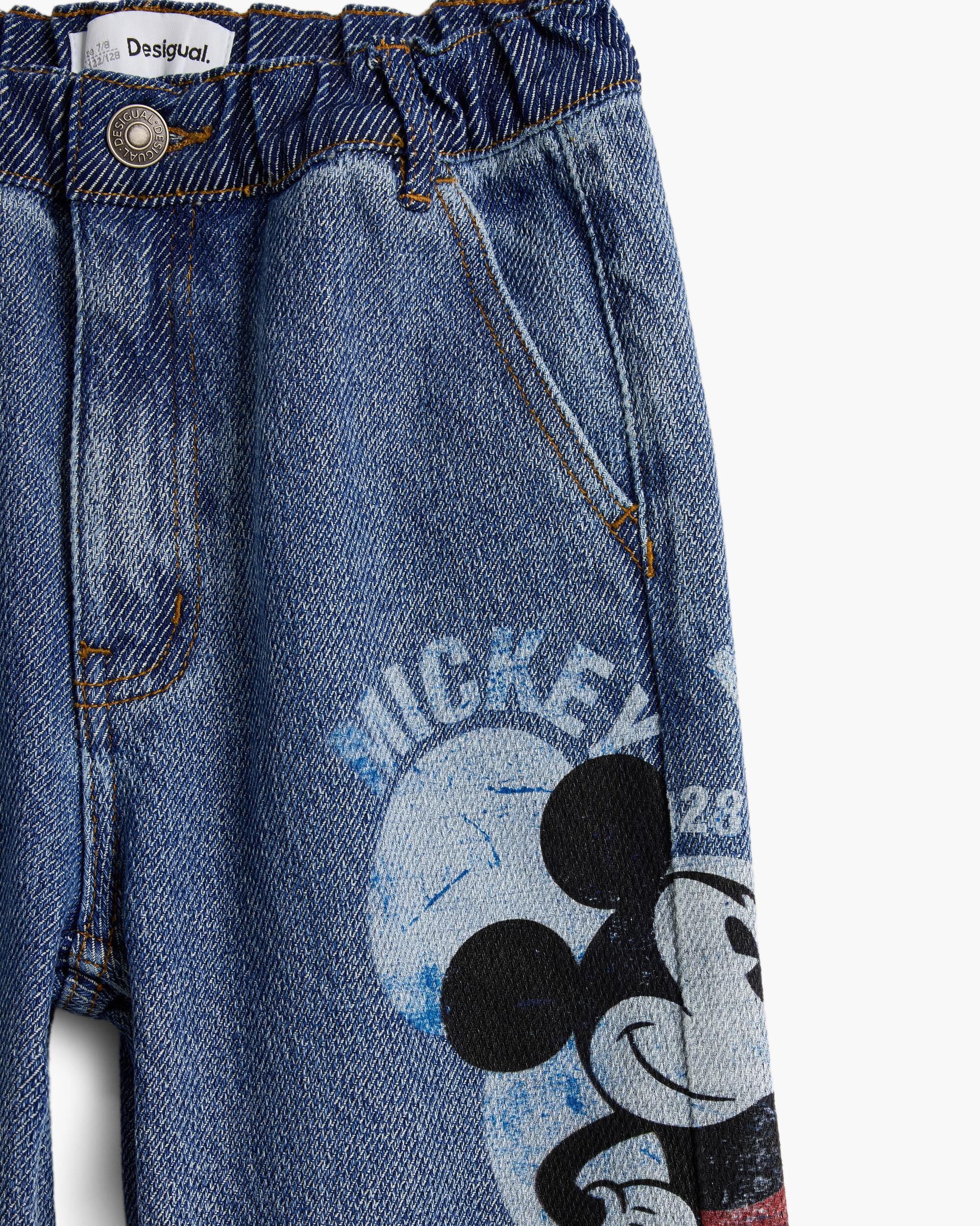 Imagen 4 de Pantalón de niño vaquero mickey™ mouse disney™ - Desigual - Azul Azul