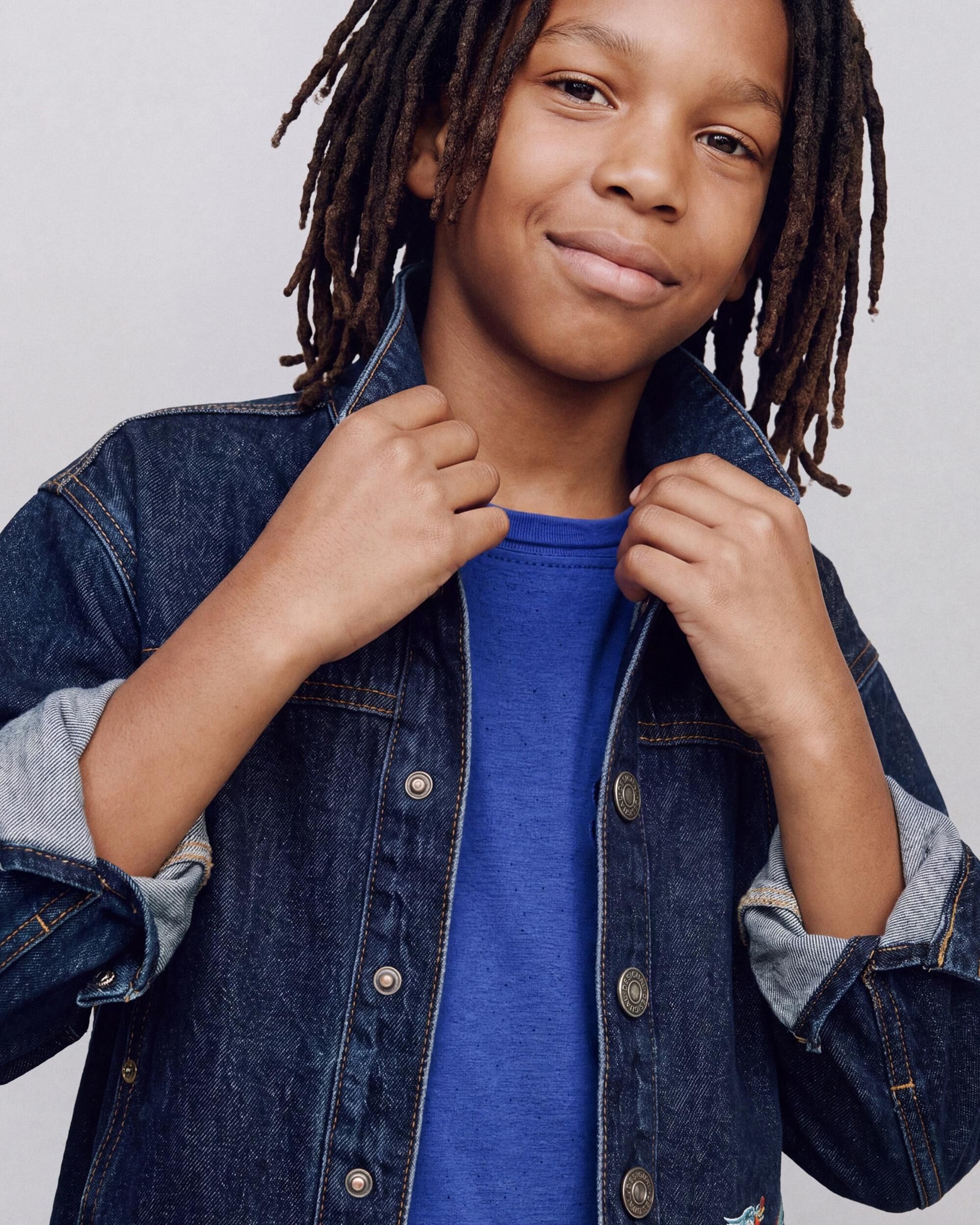 Imagen 2 de Chaqueta de niño algodón estampada boy - Desigual - Azul Azul