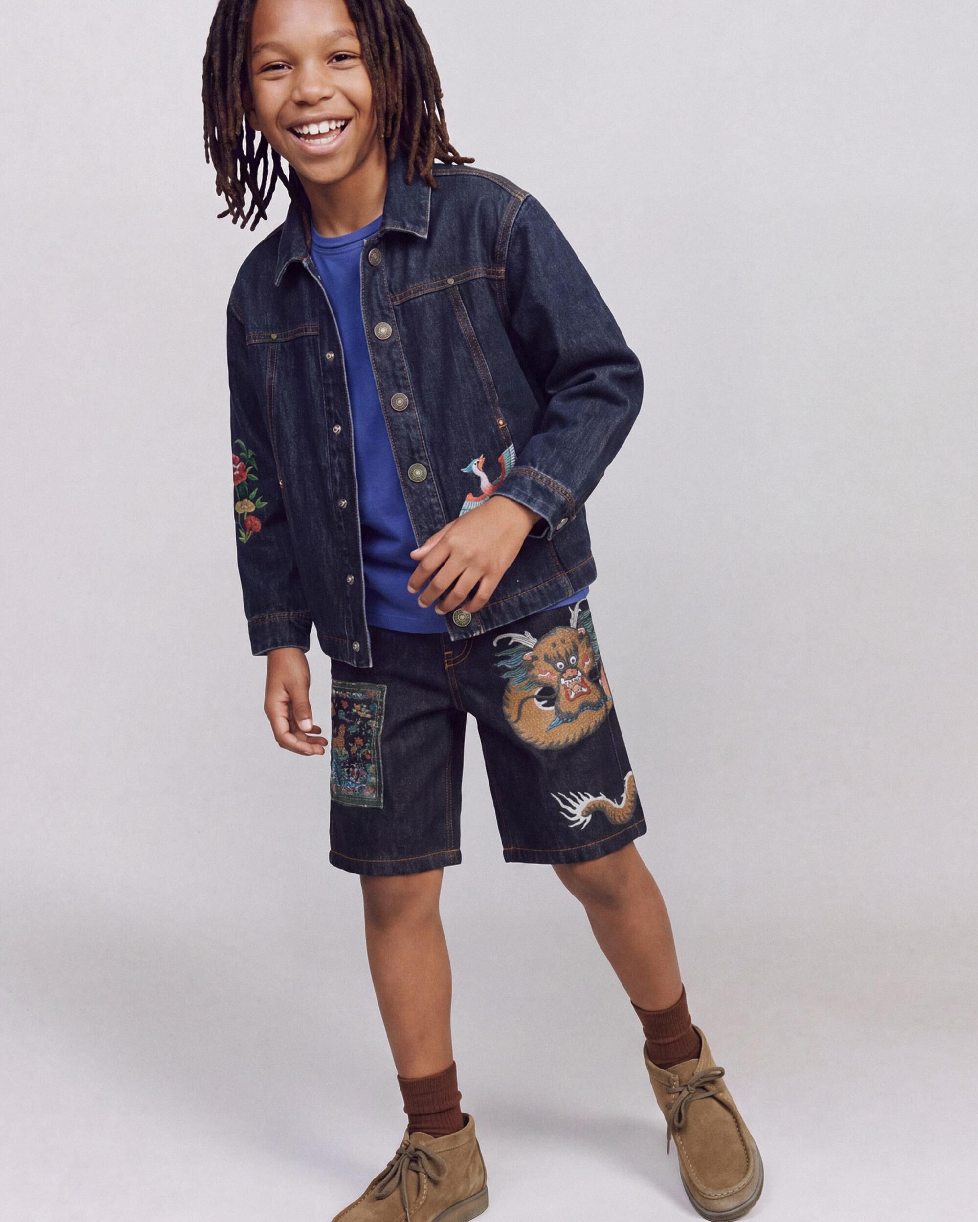 Imagen 3 de Chaqueta de niño algodón estampada boy - Desigual - Azul Azul