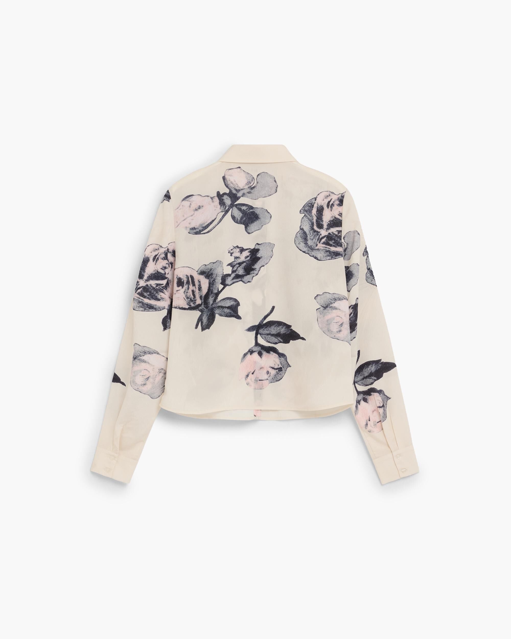 Imagen 0 de Camisa de mujer estampado flores Blanco