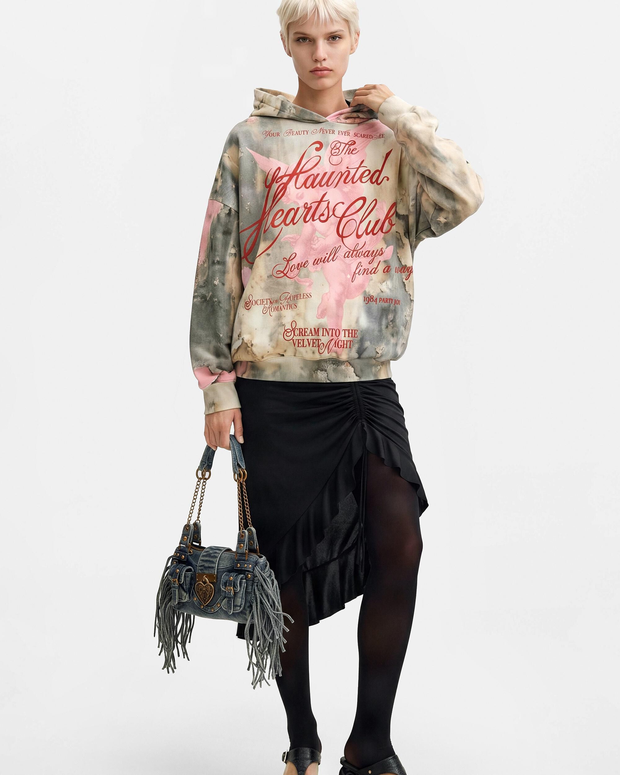 Sudadera de mujer oversize estampada - Desigual - Multicolor Multicolor-2