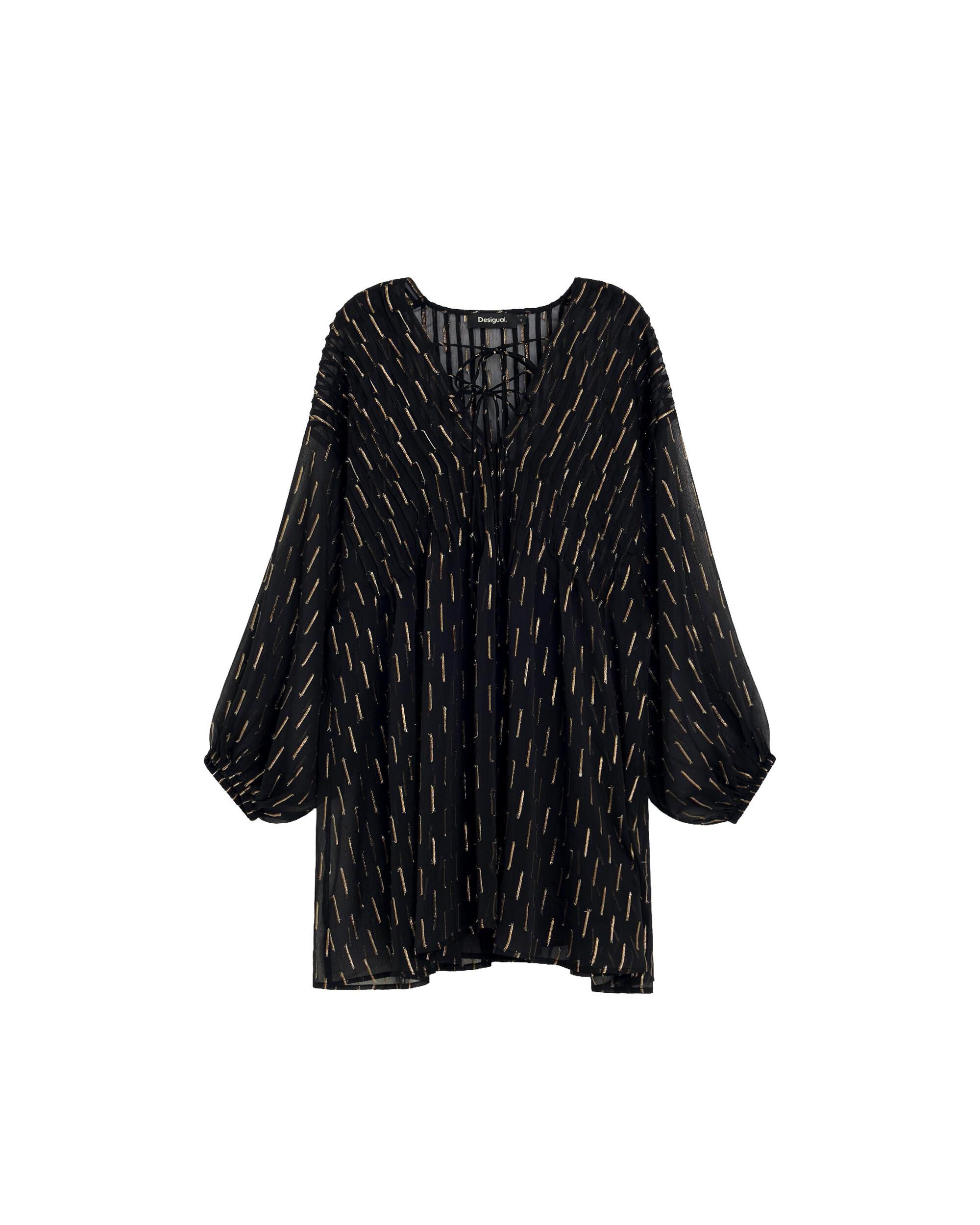 Imagen 5 de Vestido estampado corto - Desigual - Negro Negro