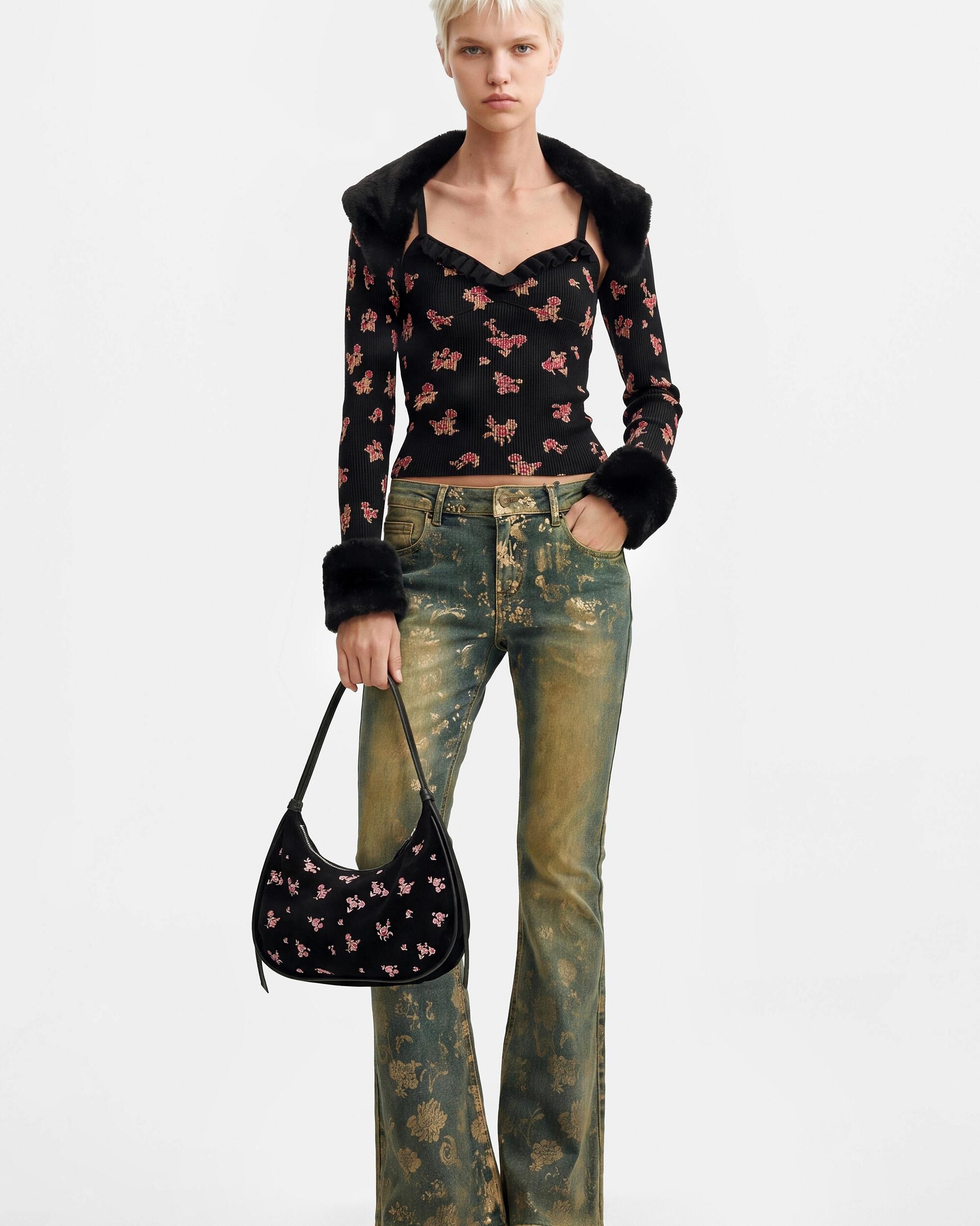 Jersey de mujer estampado - Desigual - Negro Negro-2