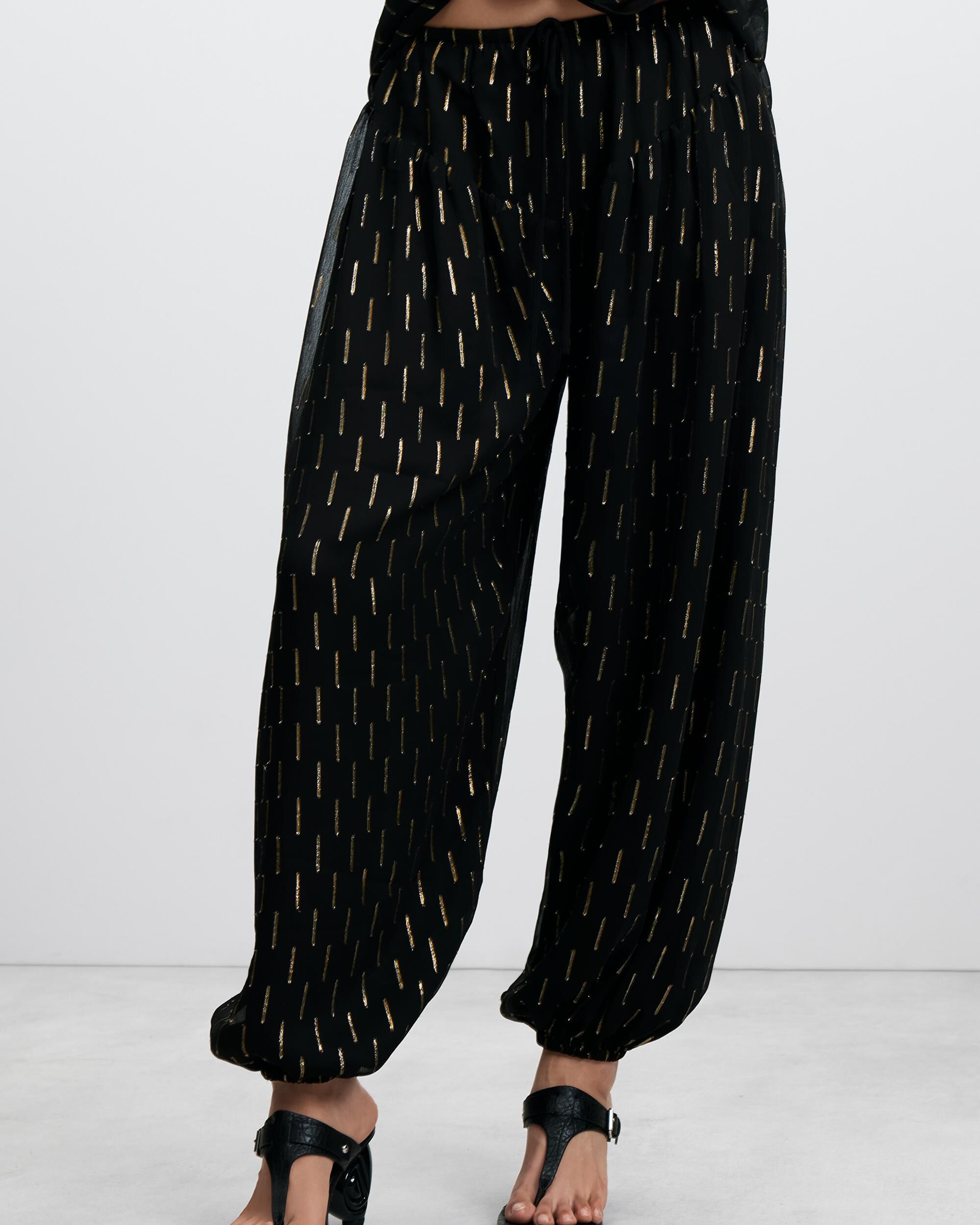 Imagen 2 de Pantalón de mujer globo largo - Desigual - Negro Negro