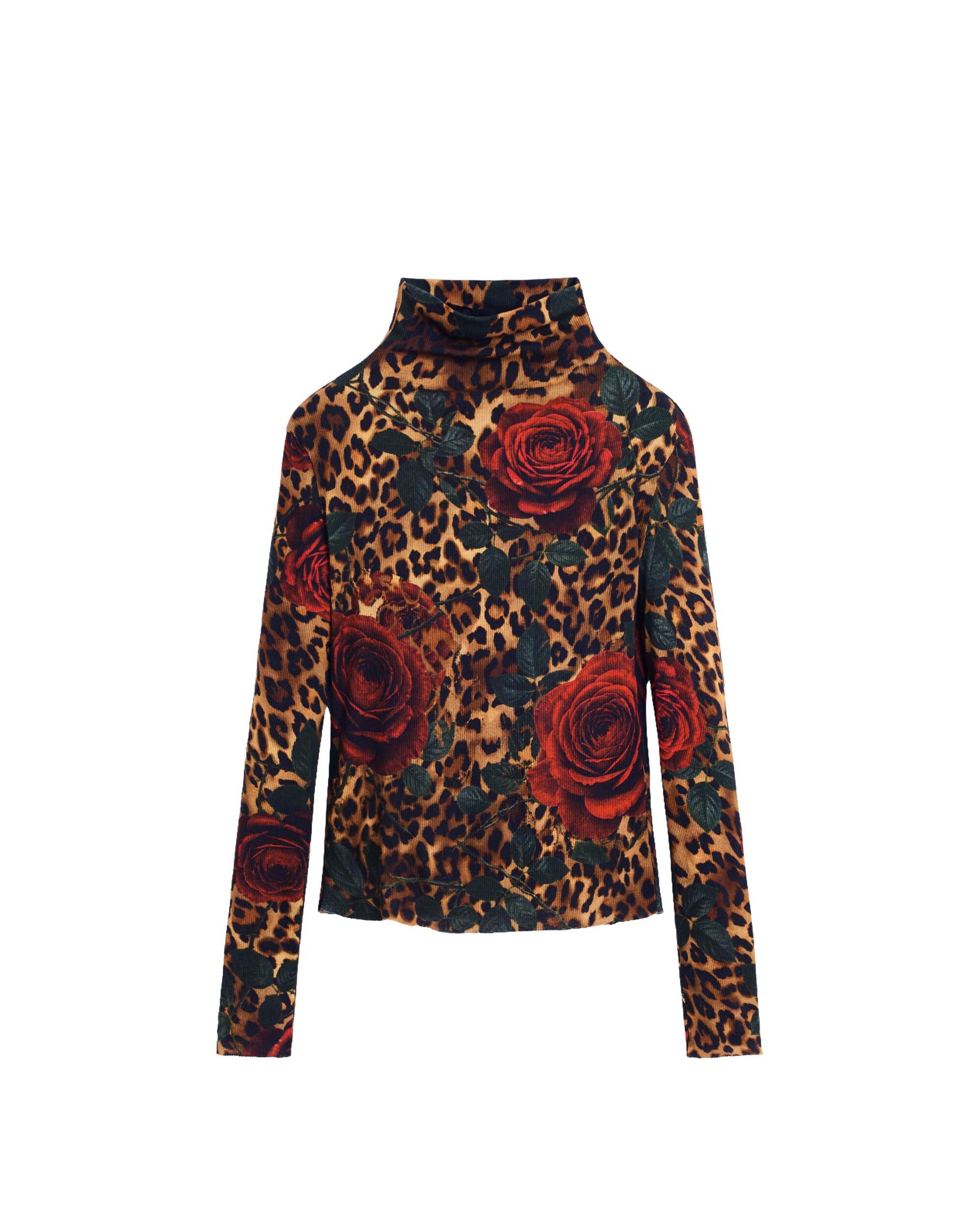 Camiseta de mujer manga larga flores - Desigual - Negro Negro-5