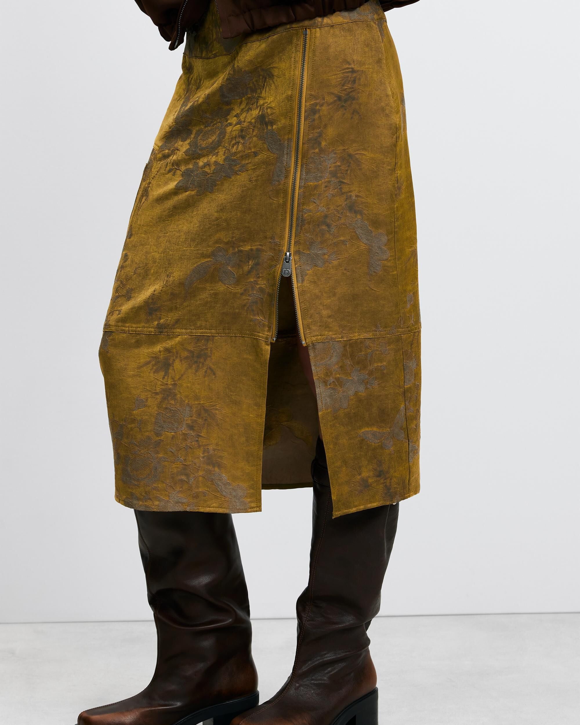 Imagen 2 de Falda larga estampado - Desigual - Verde Verde