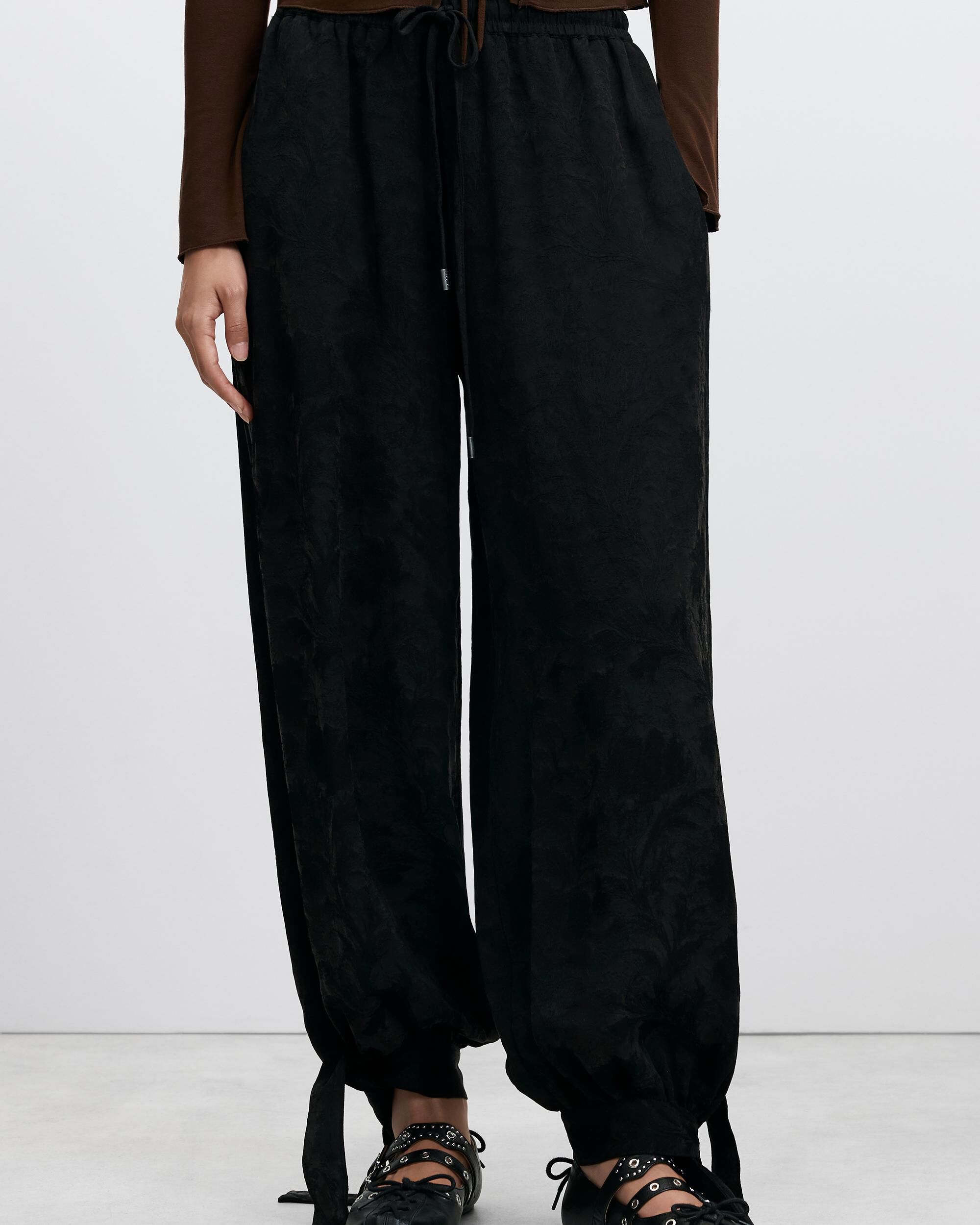 Imagen 2 de Pantalón de mujer balloon lyocell - Desigual - Negro Negro