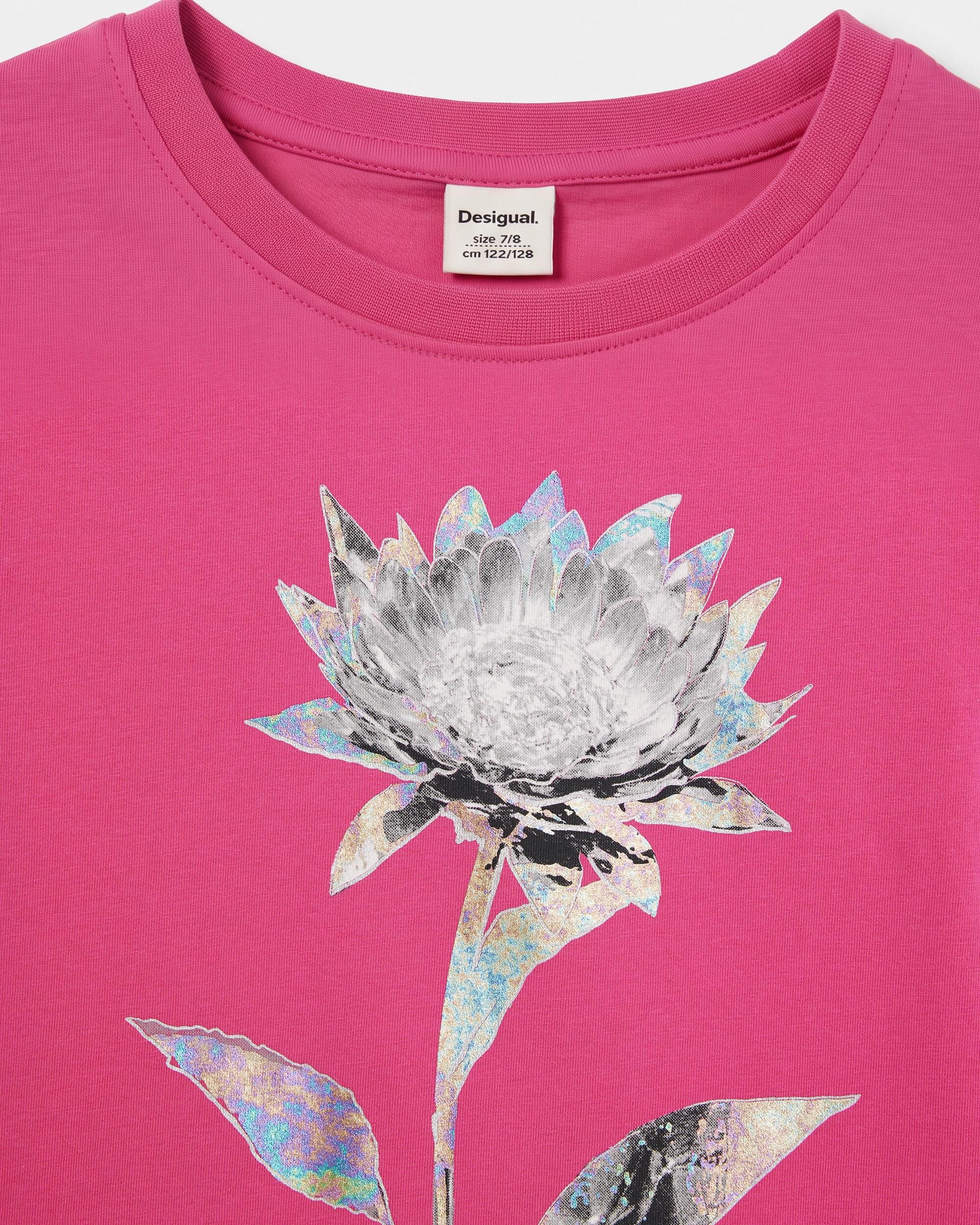 Camiseta de niña estampada - Desigual - Rojo Rojo-4