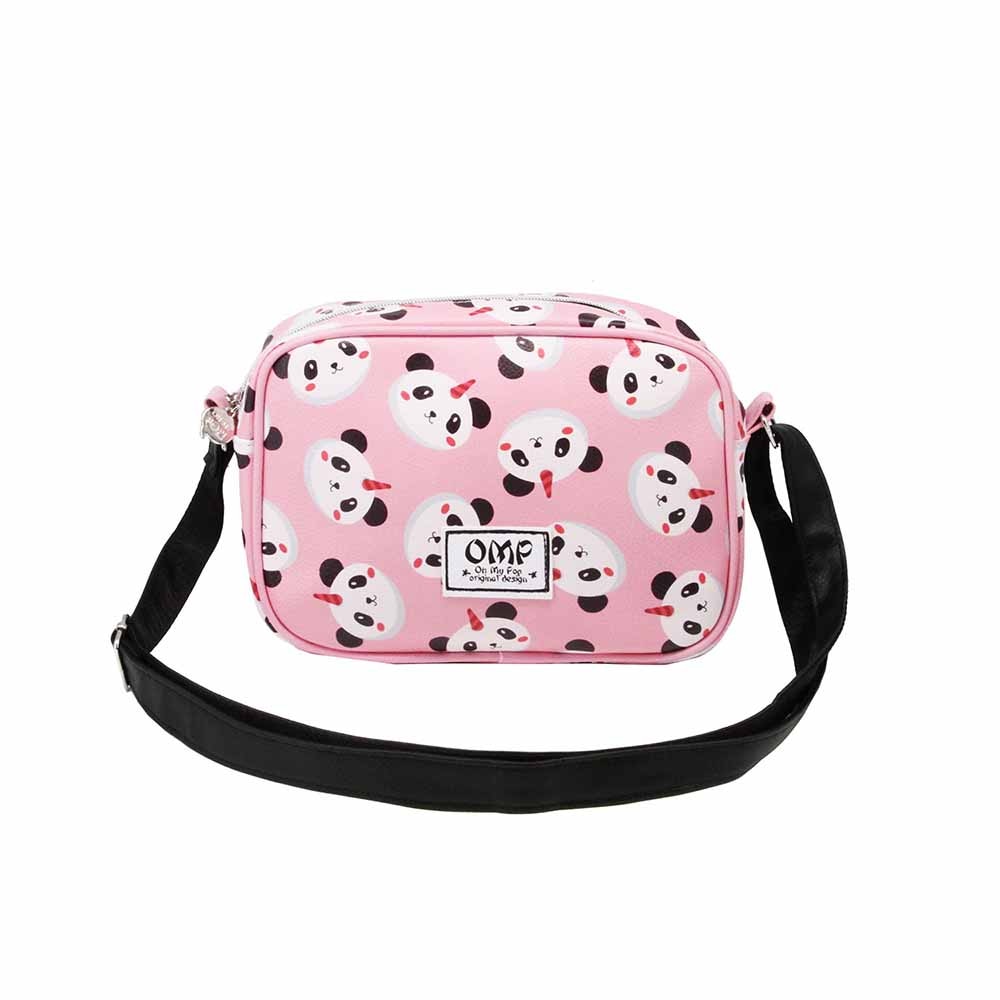 Bolso rectangular Oh My Pop! en color rosa.