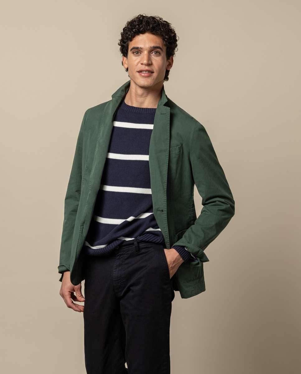 Imagen 5 de Americana de hombre corte regular lisa en verde kaki - Scotta 1985 - Verde oscuro Verde oscuro