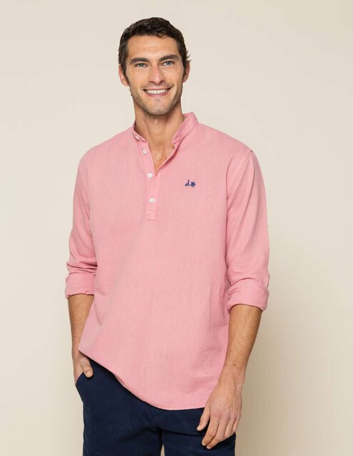 Imagen 0 de Camisa de hombre corte regular lisa