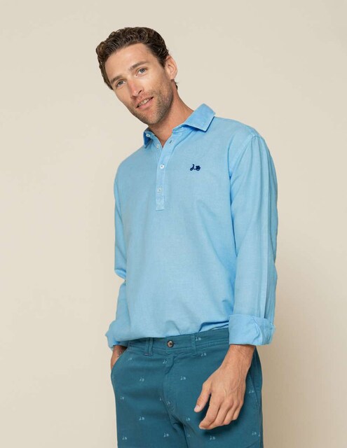 Imagen 0 de Camisa de hombre corte regular lisa
