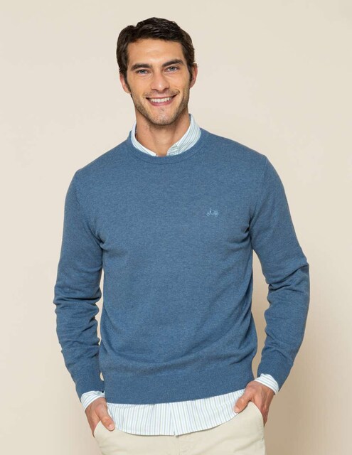 Imagen 0 de Jersey de hombre con cuello redondo