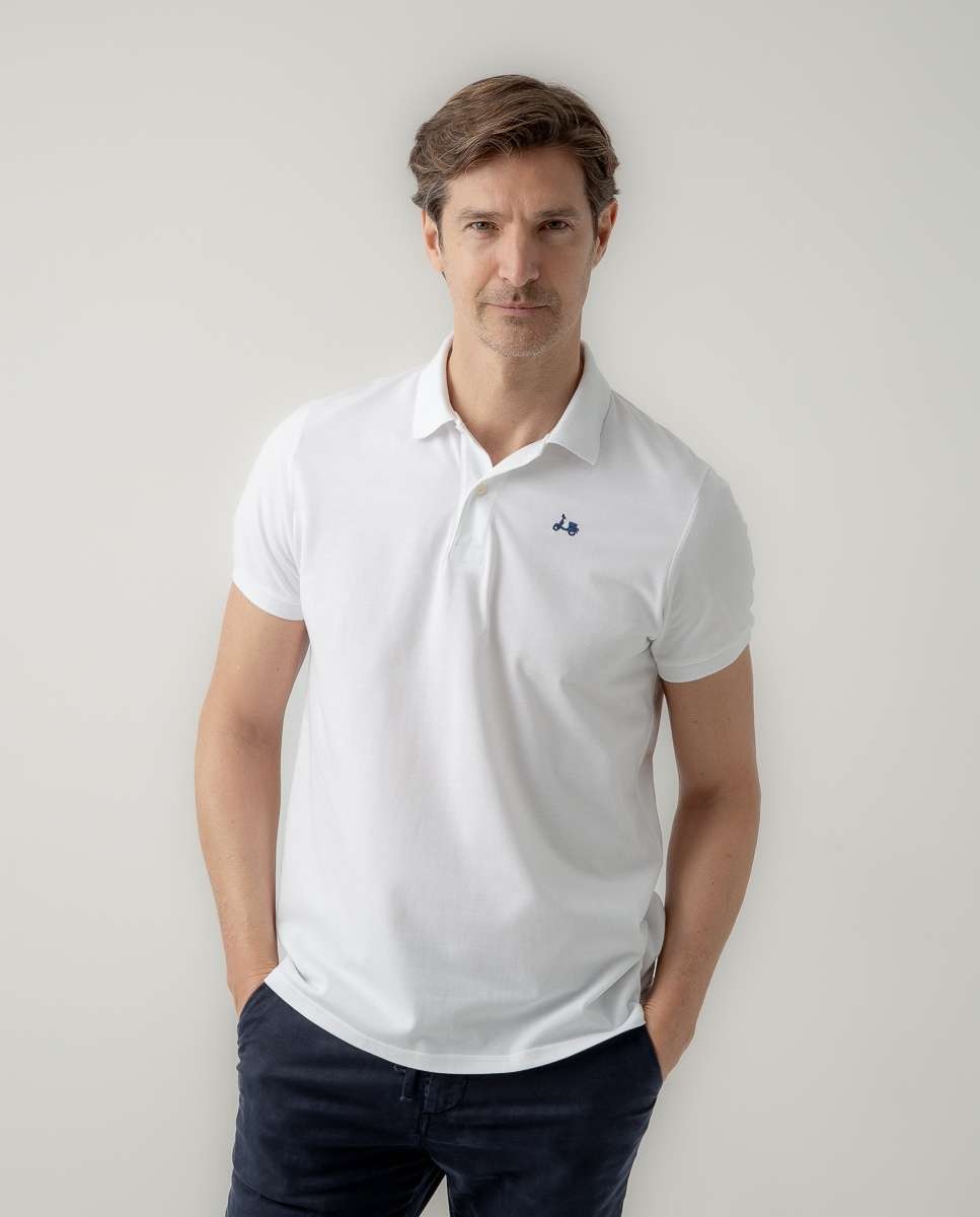 Imagen 0 de Polo de hombre de manga corta Blanco